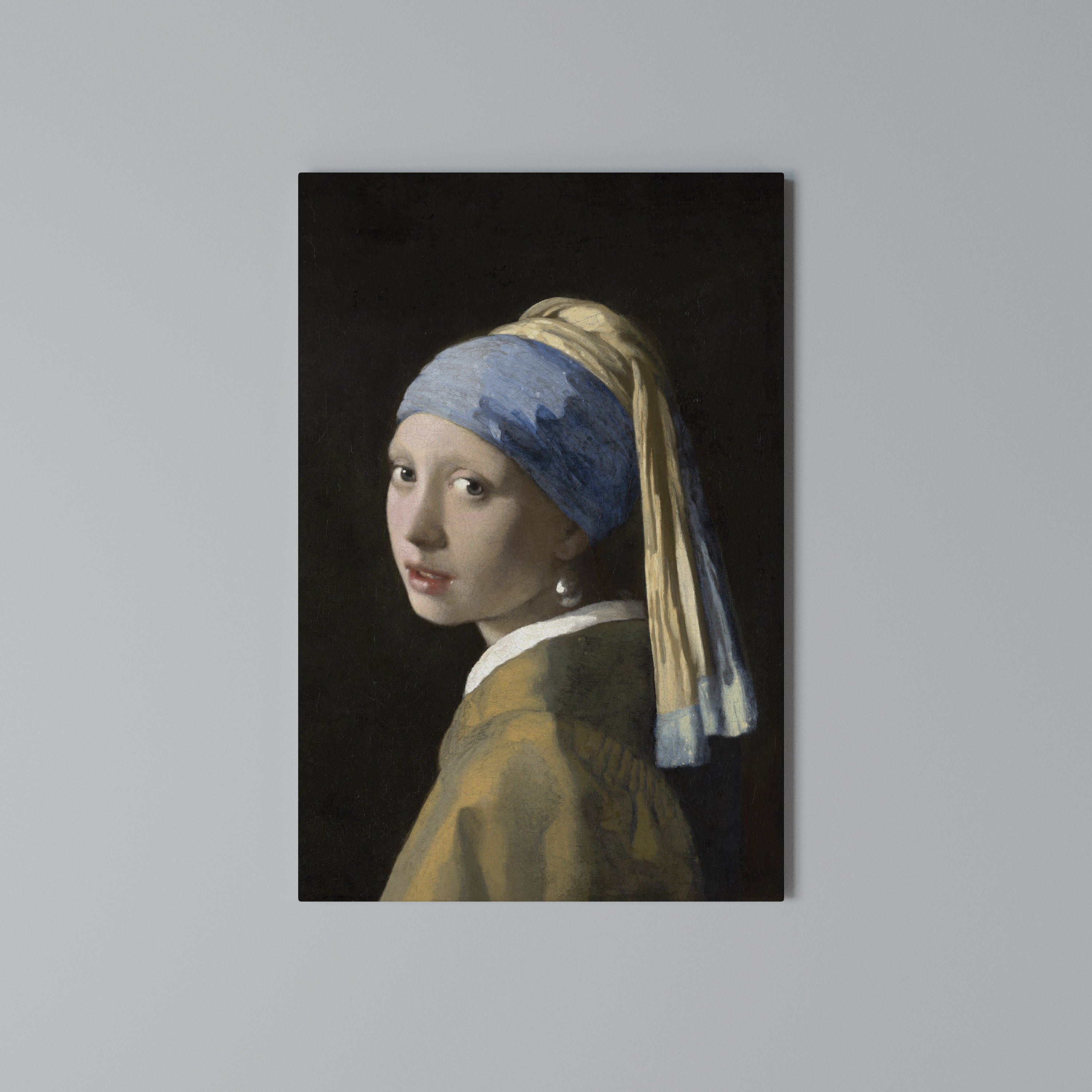 GIRL WITH A PEARL EARING Κατακόρυφος Πίνακας σε Καμβά