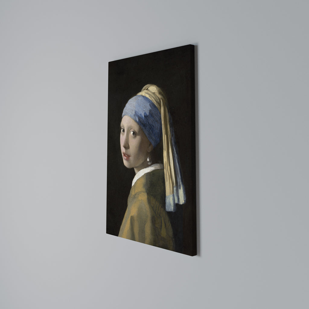 GIRL WITH A PEARL EARING Κατακόρυφος Πίνακας σε Καμβά