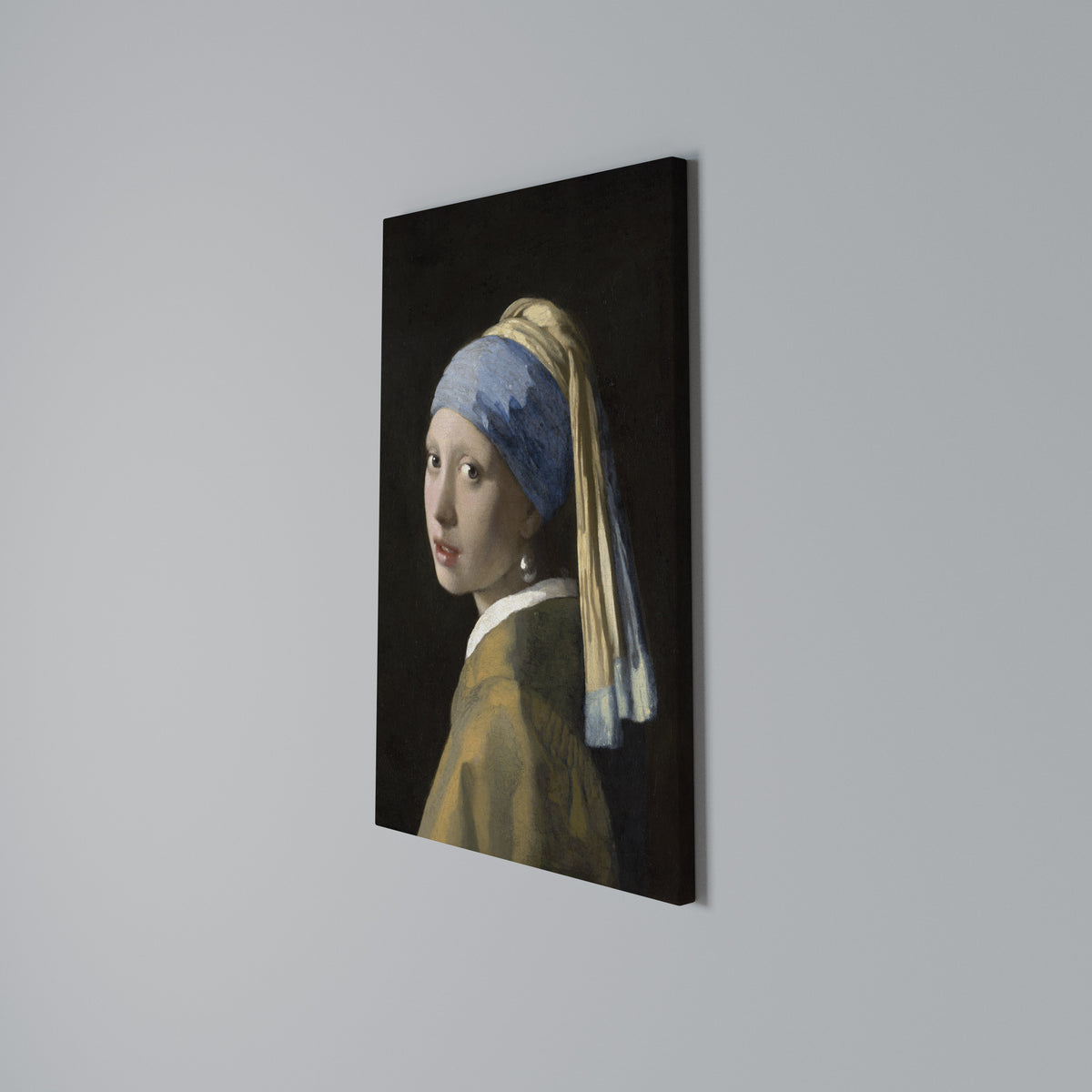GIRL WITH A PEARL EARING Vertical Canvas Print