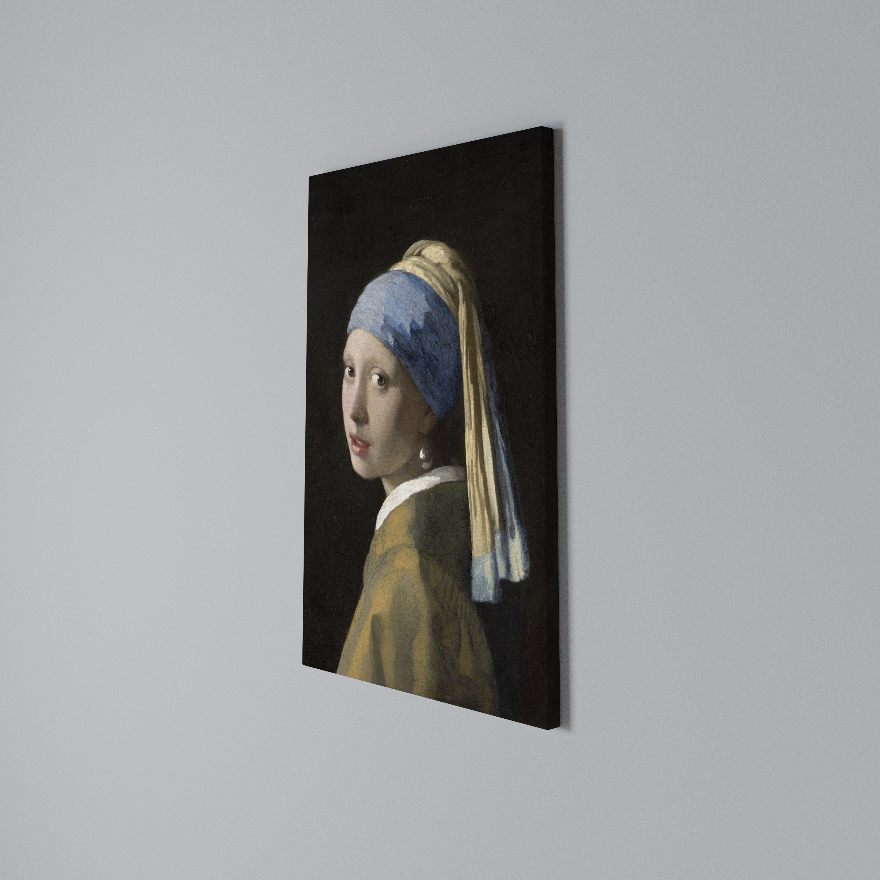 GIRL WITH A PEARL EARING Κατακόρυφος Πίνακας σε Καμβά