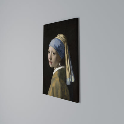 GIRL WITH A PEARL EARING Vertical Canvas Print