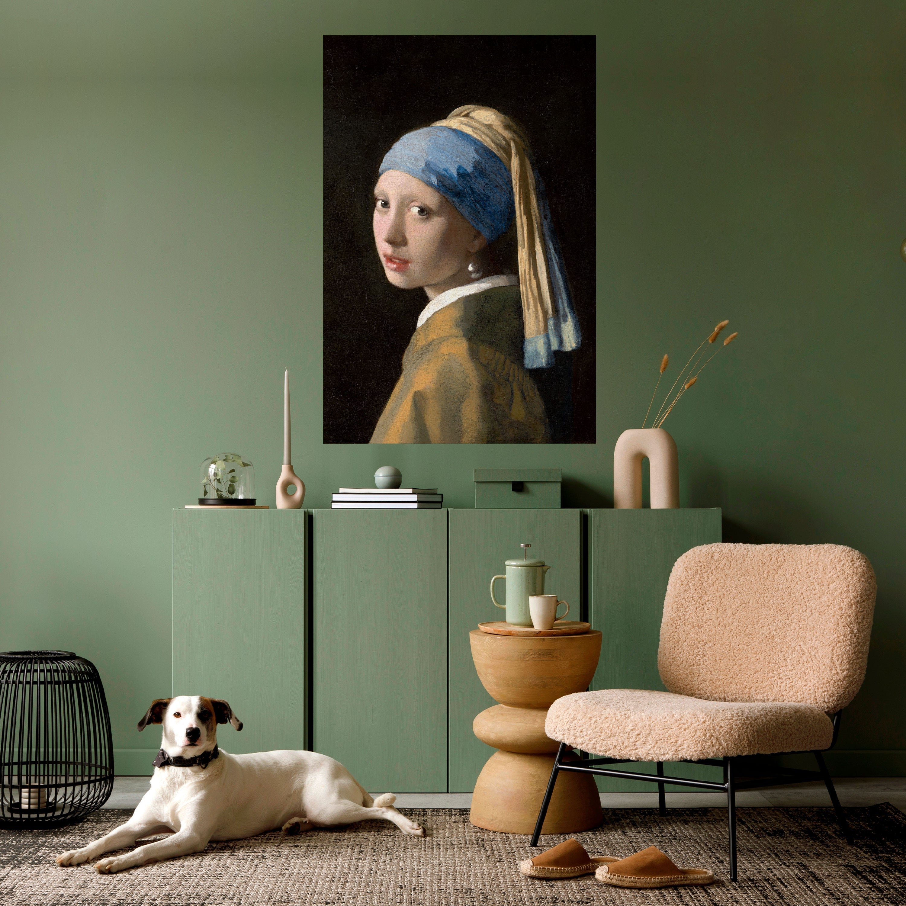 GIRL WITH A PEARL EARING Peel and Stick Vertical Poster