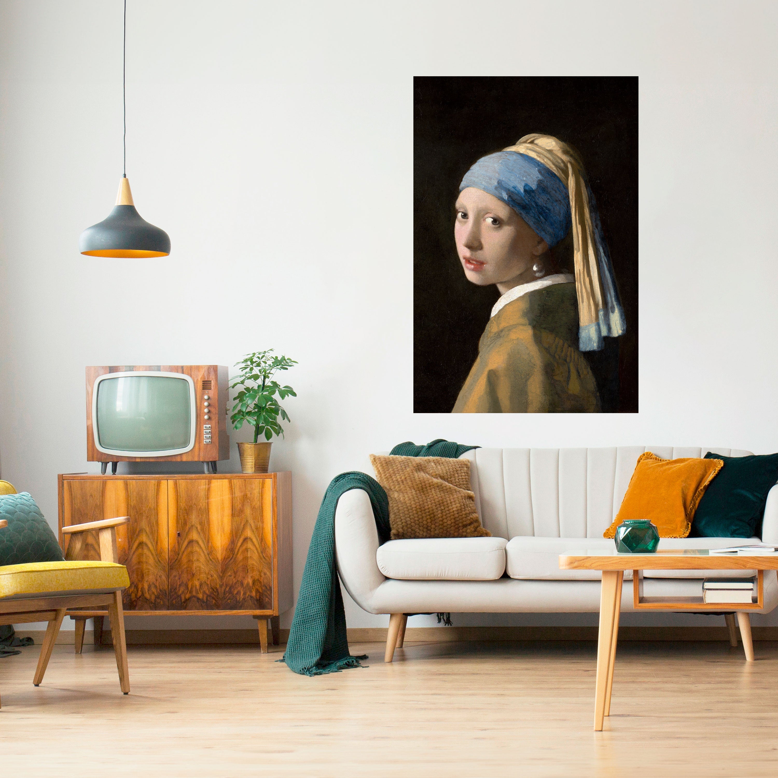 GIRL WITH A PEARL EARING Peel and Stick Vertical Poster
