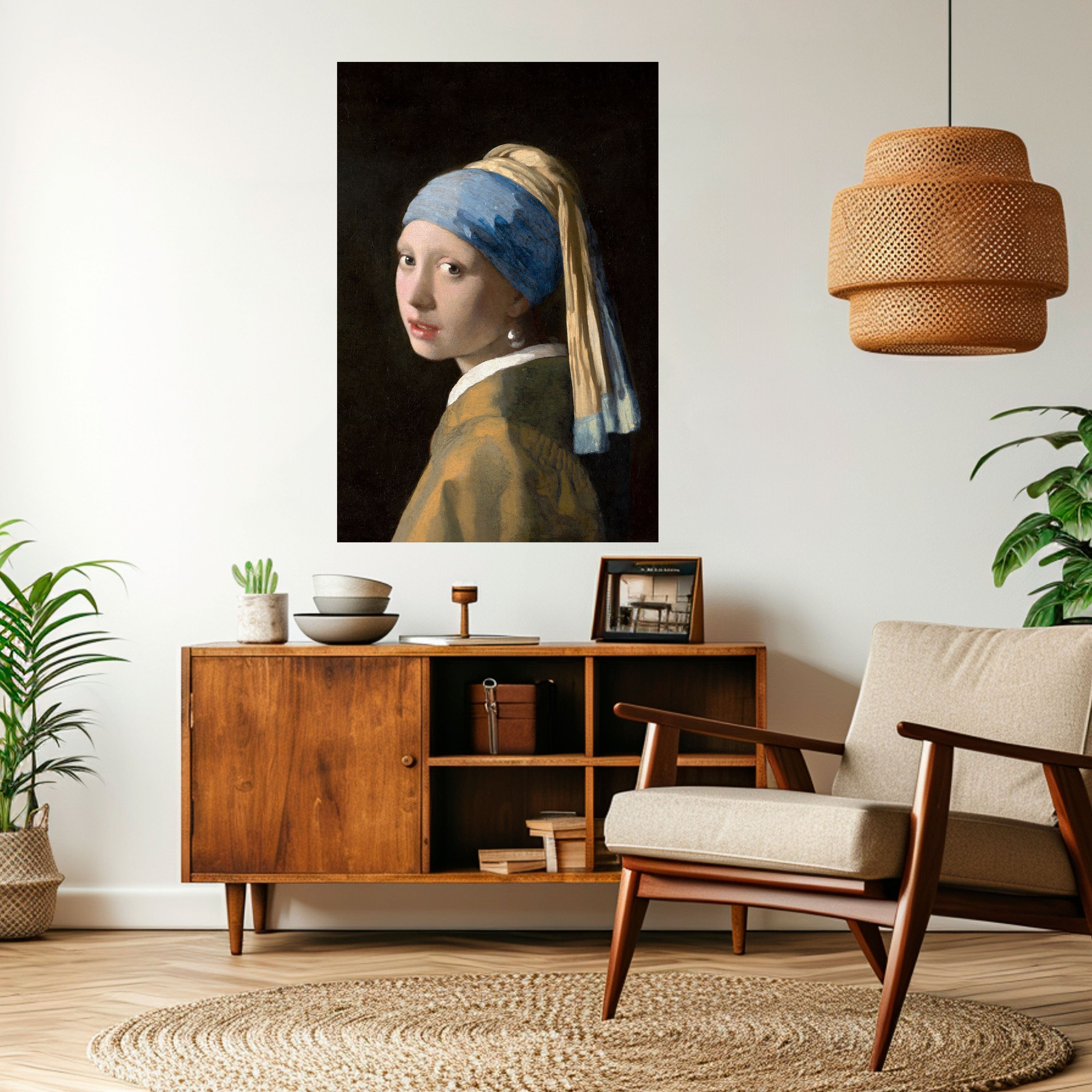 GIRL WITH A PEARL EARING Peel and Stick Vertical Poster