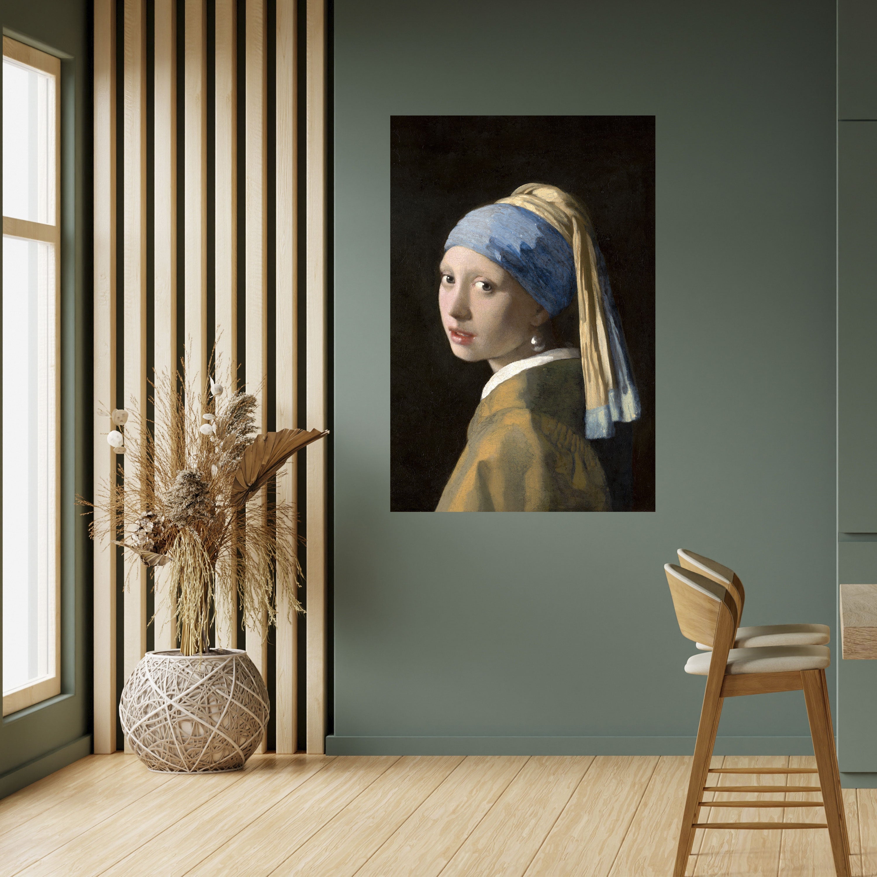 GIRL WITH A PEARL EARING Peel and Stick Vertical Poster