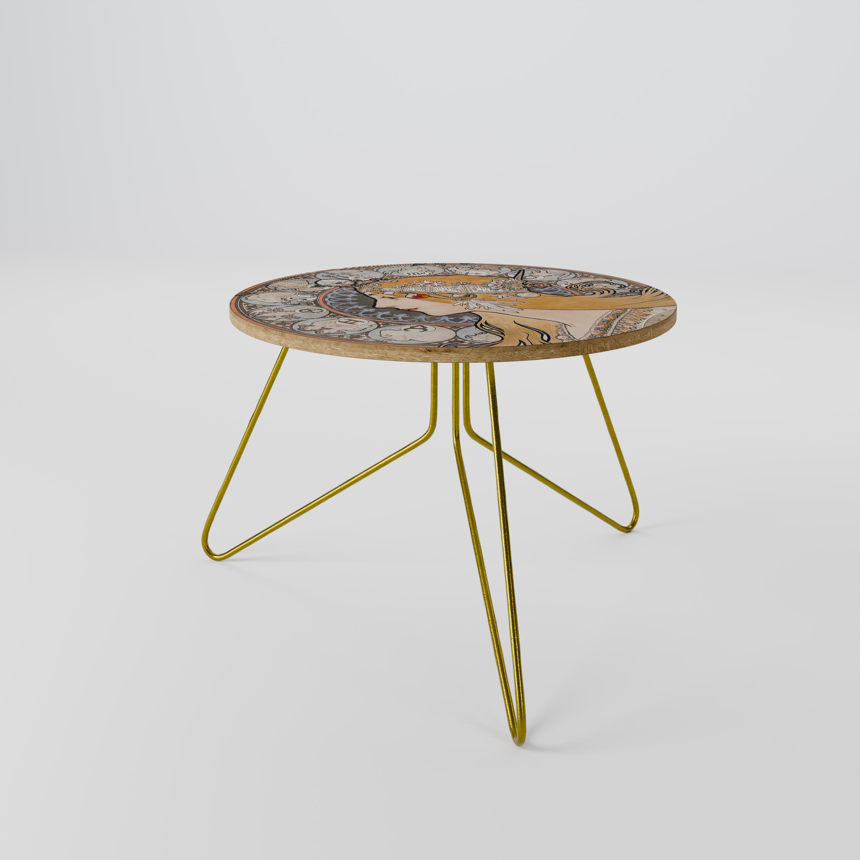ZODIAQUE OR LA PLUME Coffee Table