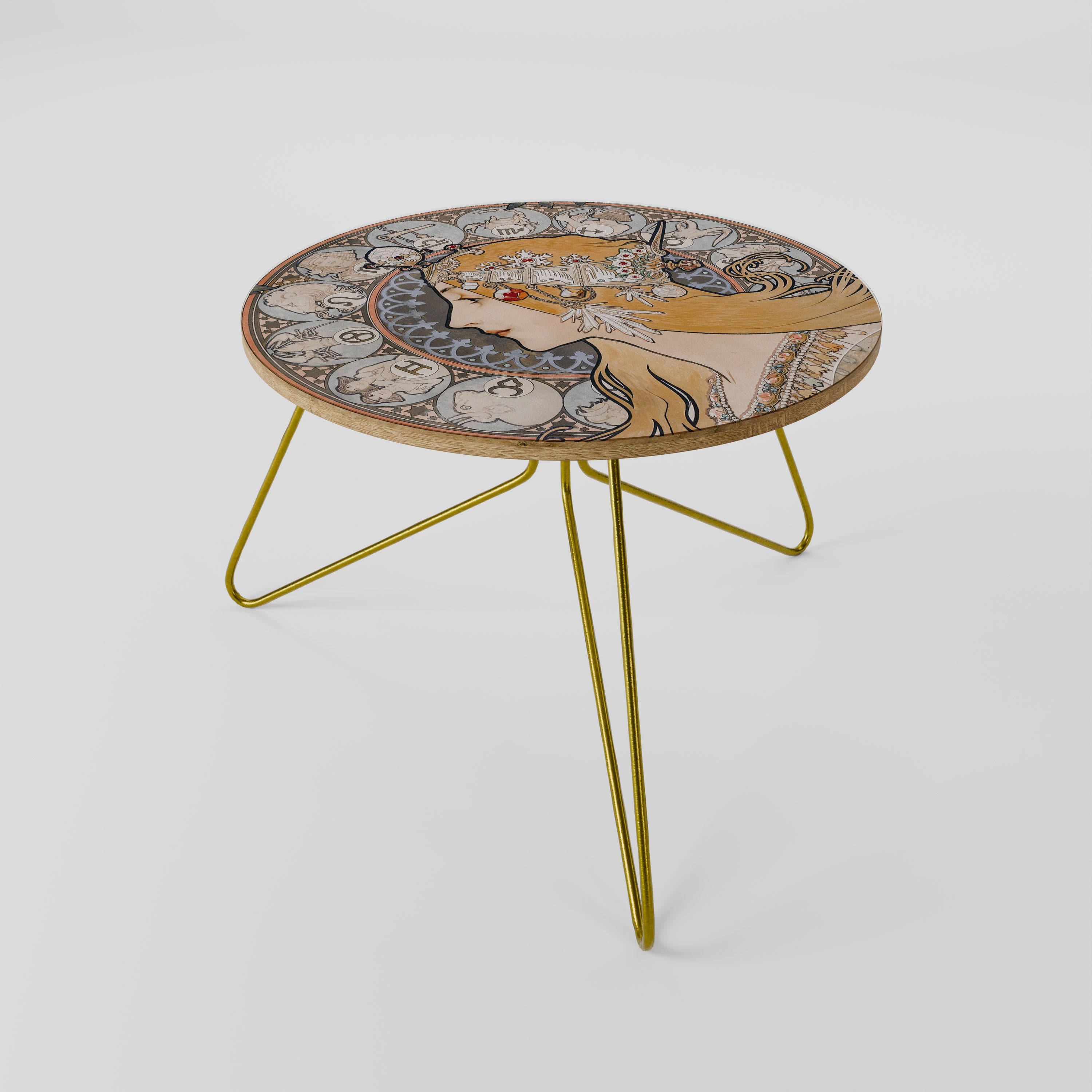 ZODIAQUE OR LA PLUME Coffee Table