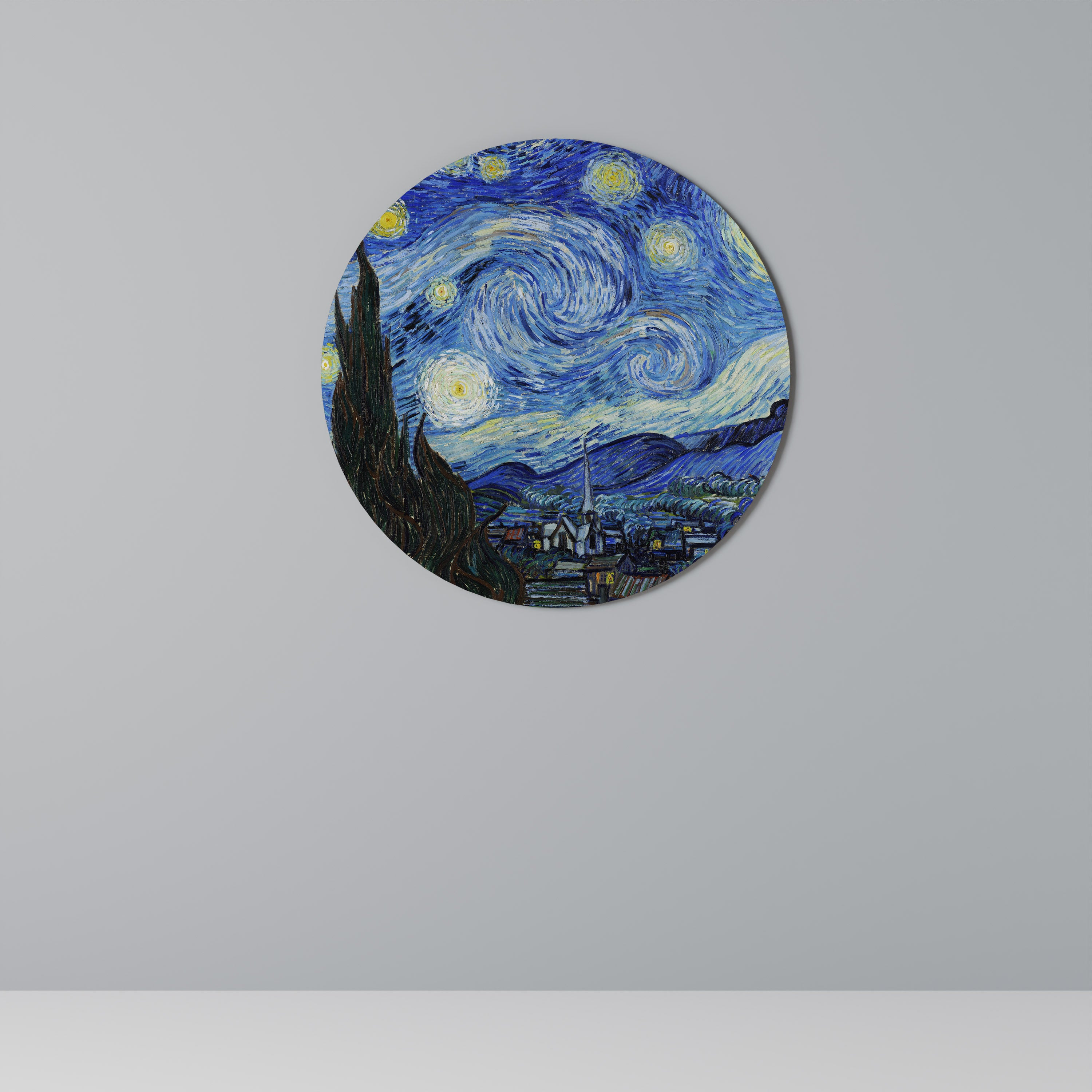 Στρογγυλή Τέχνη Τοίχου STARRY NIGHTS