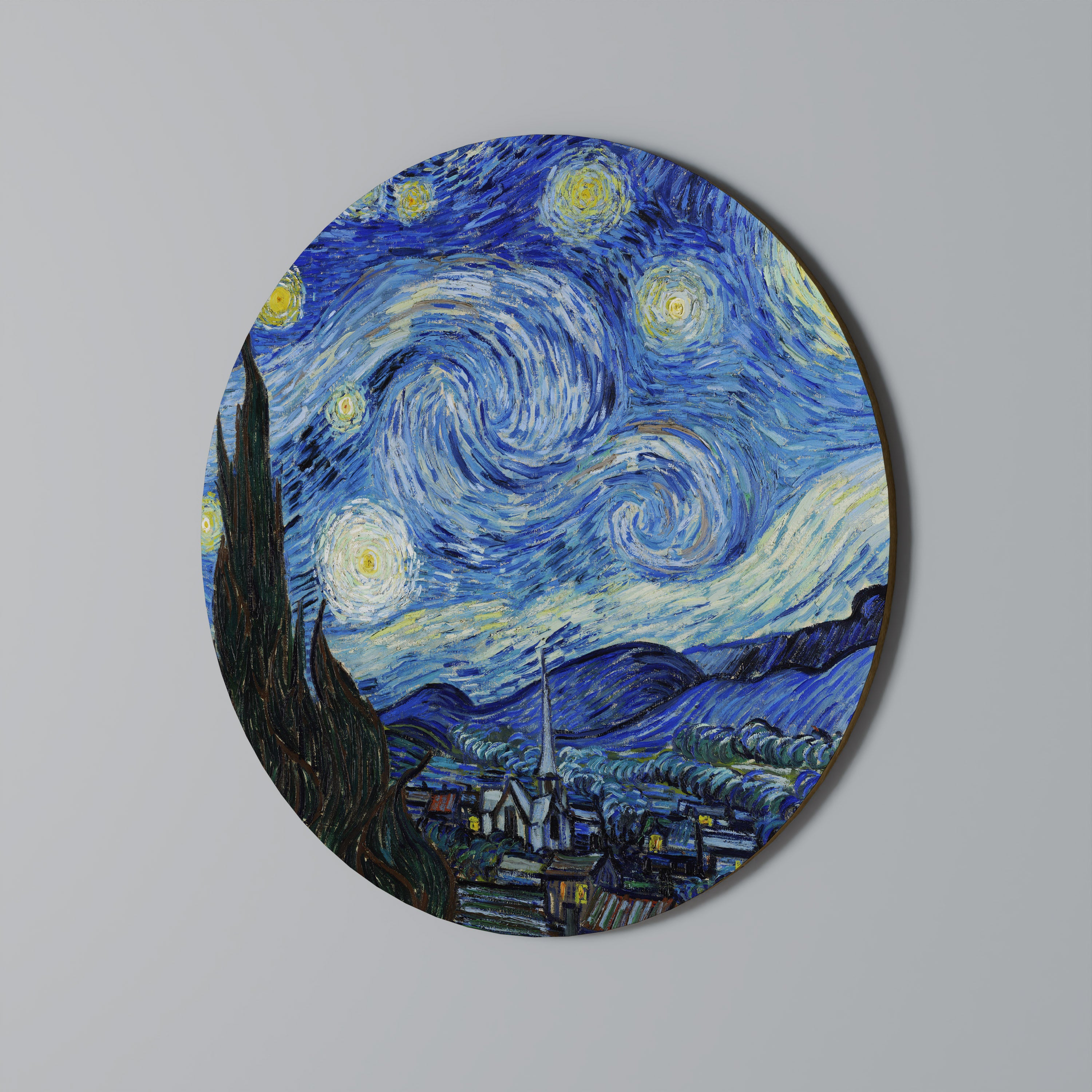 Στρογγυλή Τέχνη Τοίχου STARRY NIGHTS
