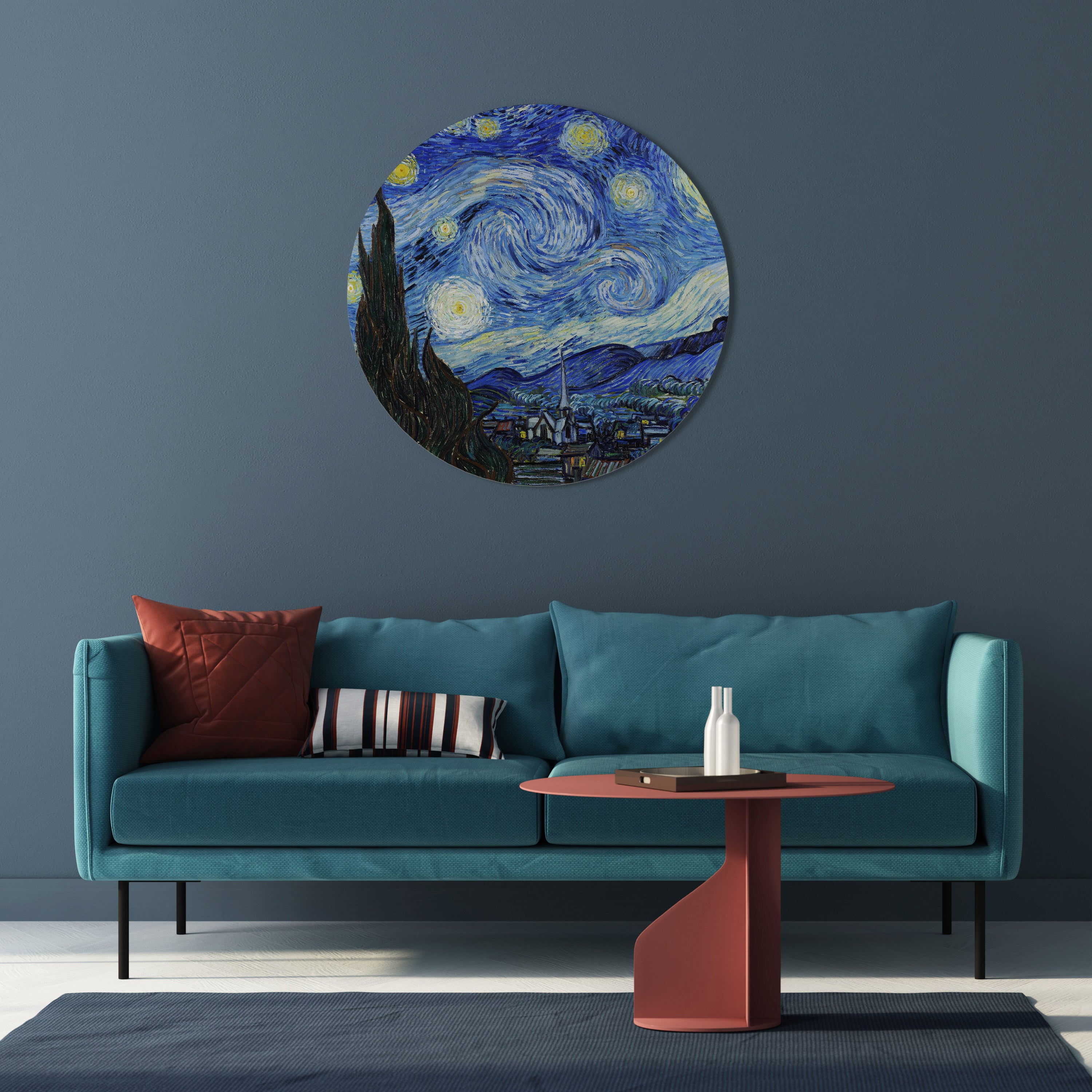 Στρογγυλή Τέχνη Τοίχου STARRY NIGHTS