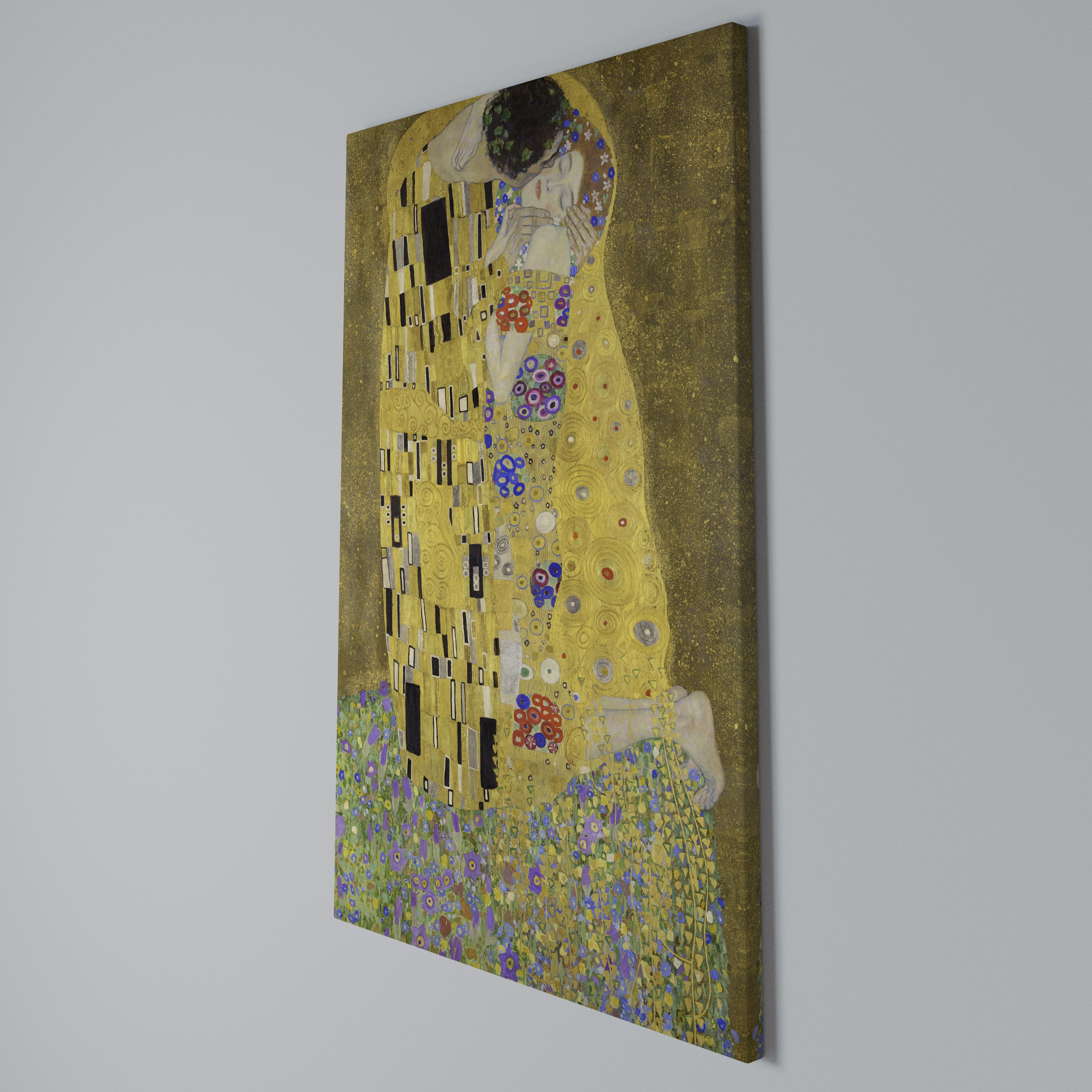 THE KISS Vertical Canvas Print