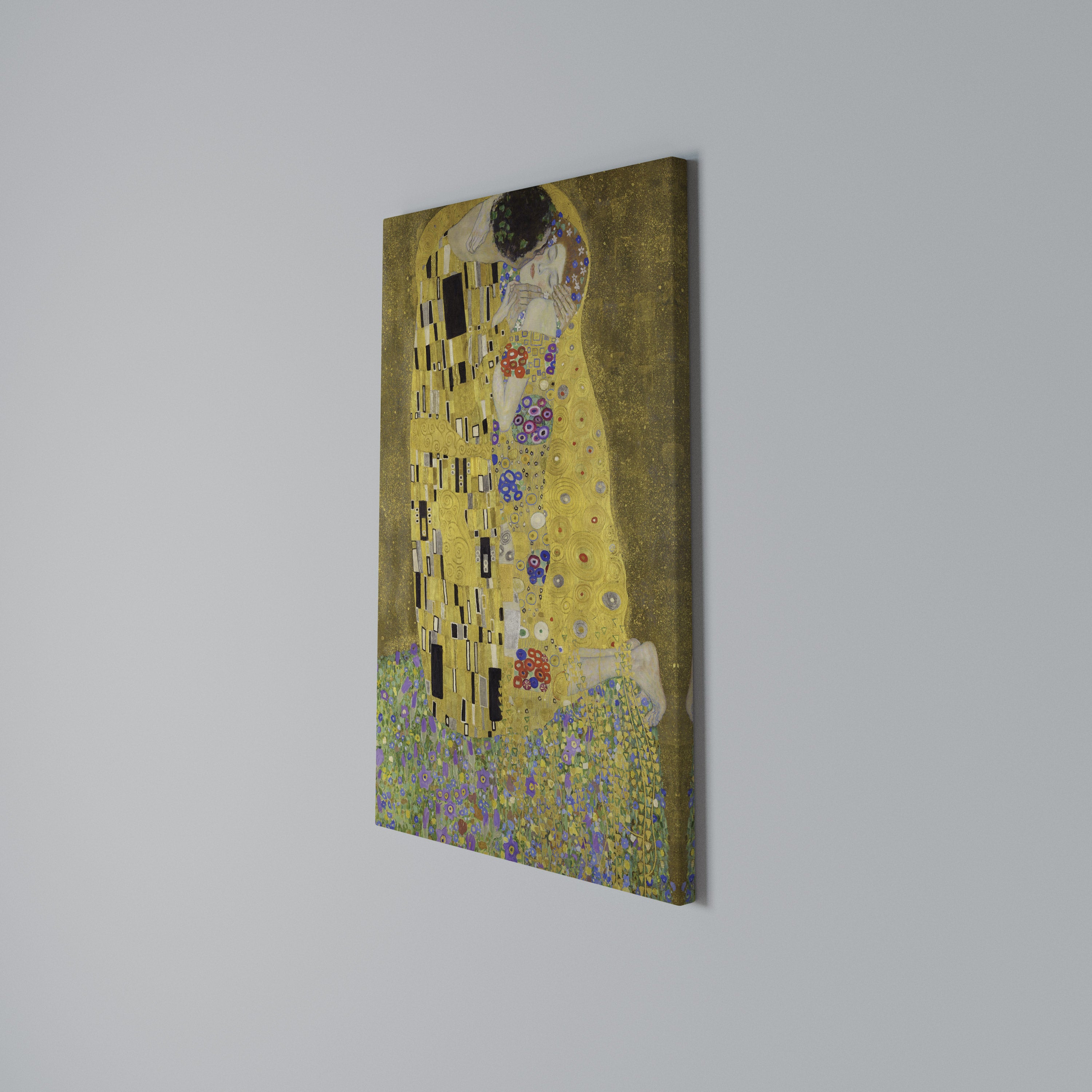 THE KISS Vertical Canvas Print