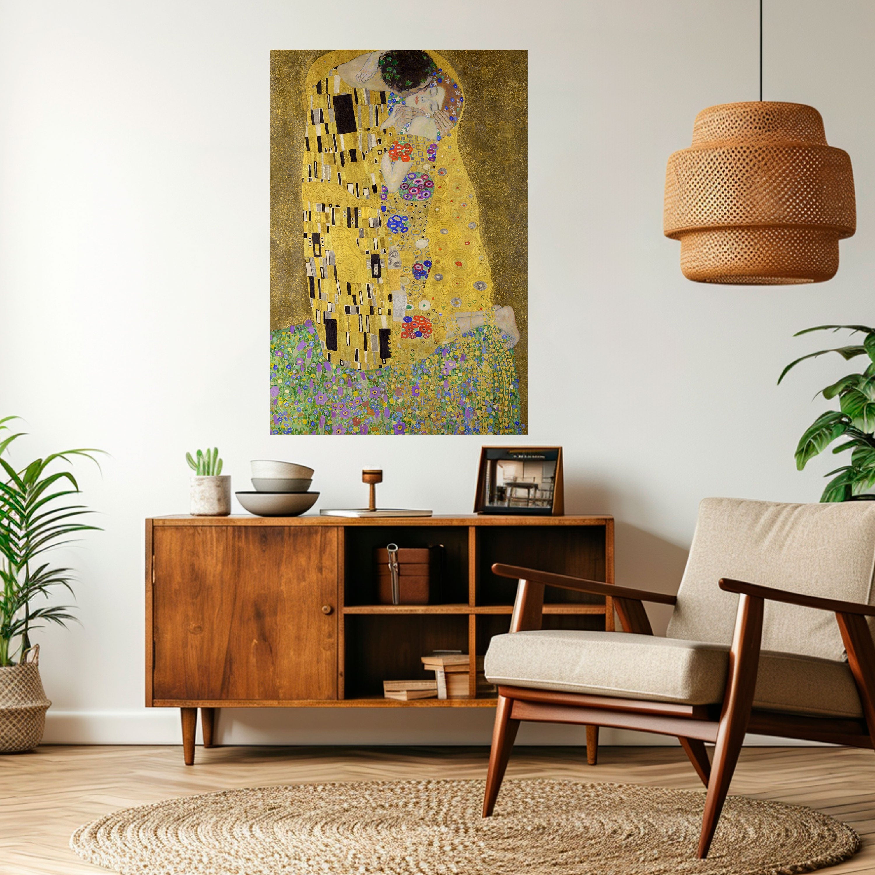 THE KISS Peel and Stick Vertical Poster