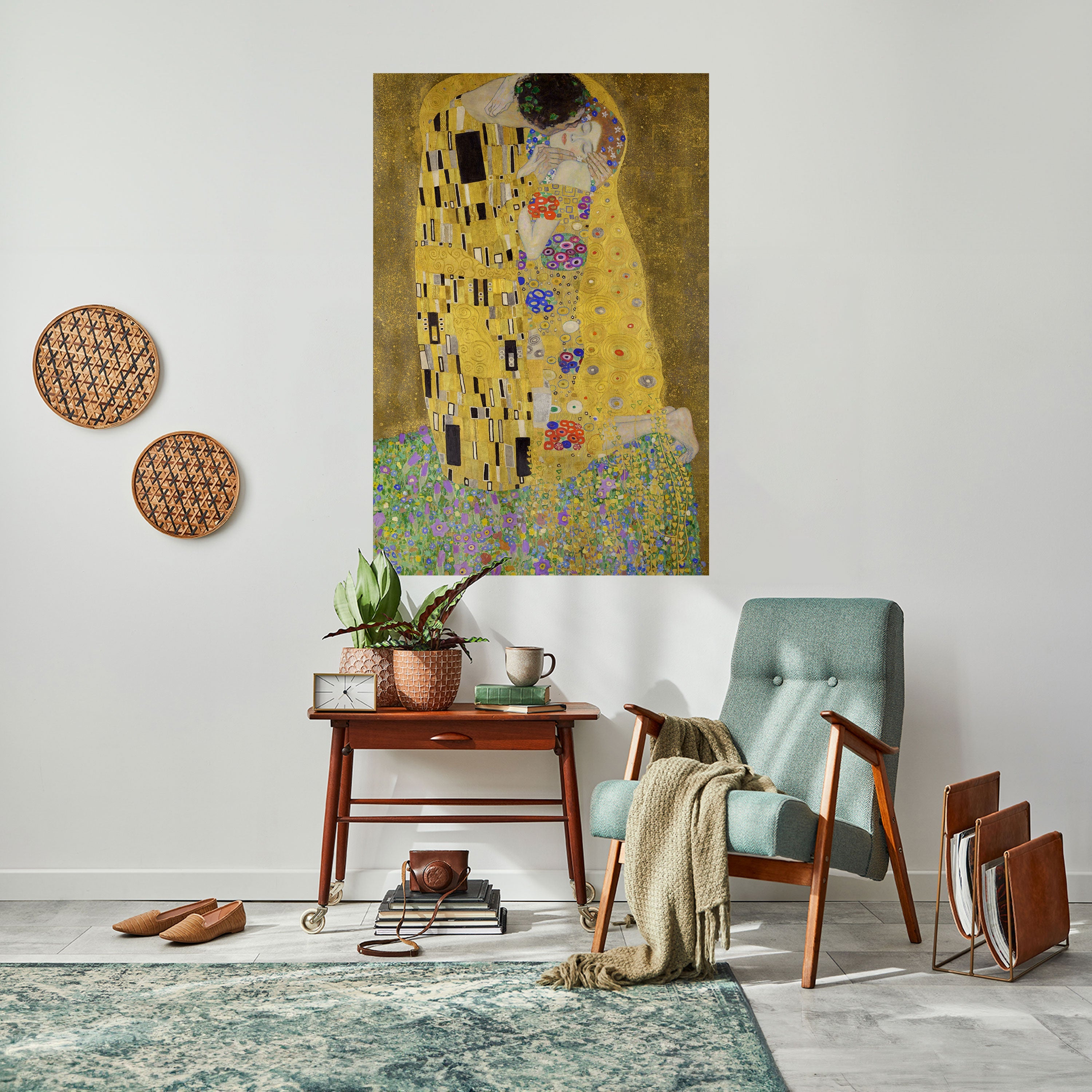 THE KISS Peel and Stick Vertical Poster