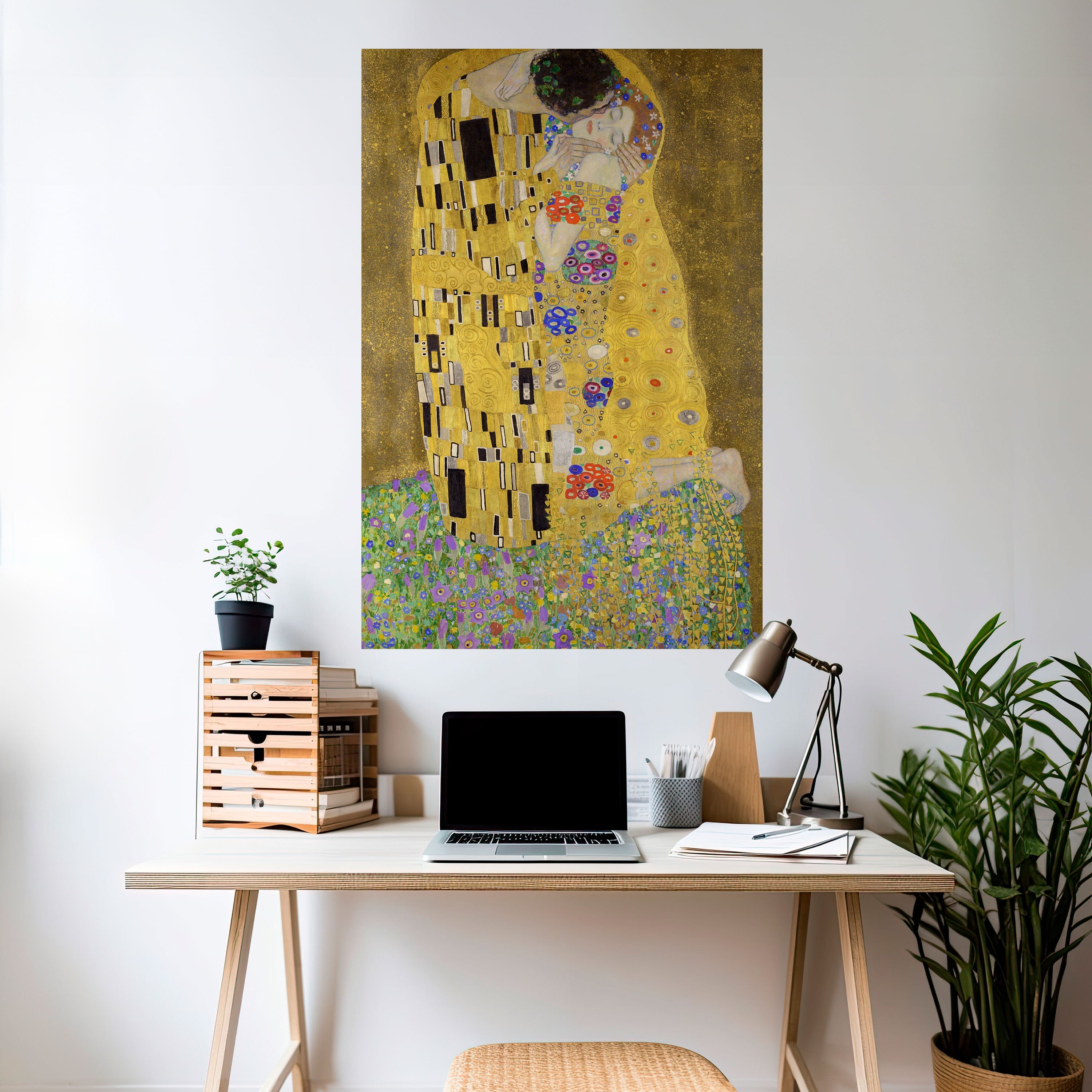 THE KISS Peel and Stick Vertical Poster