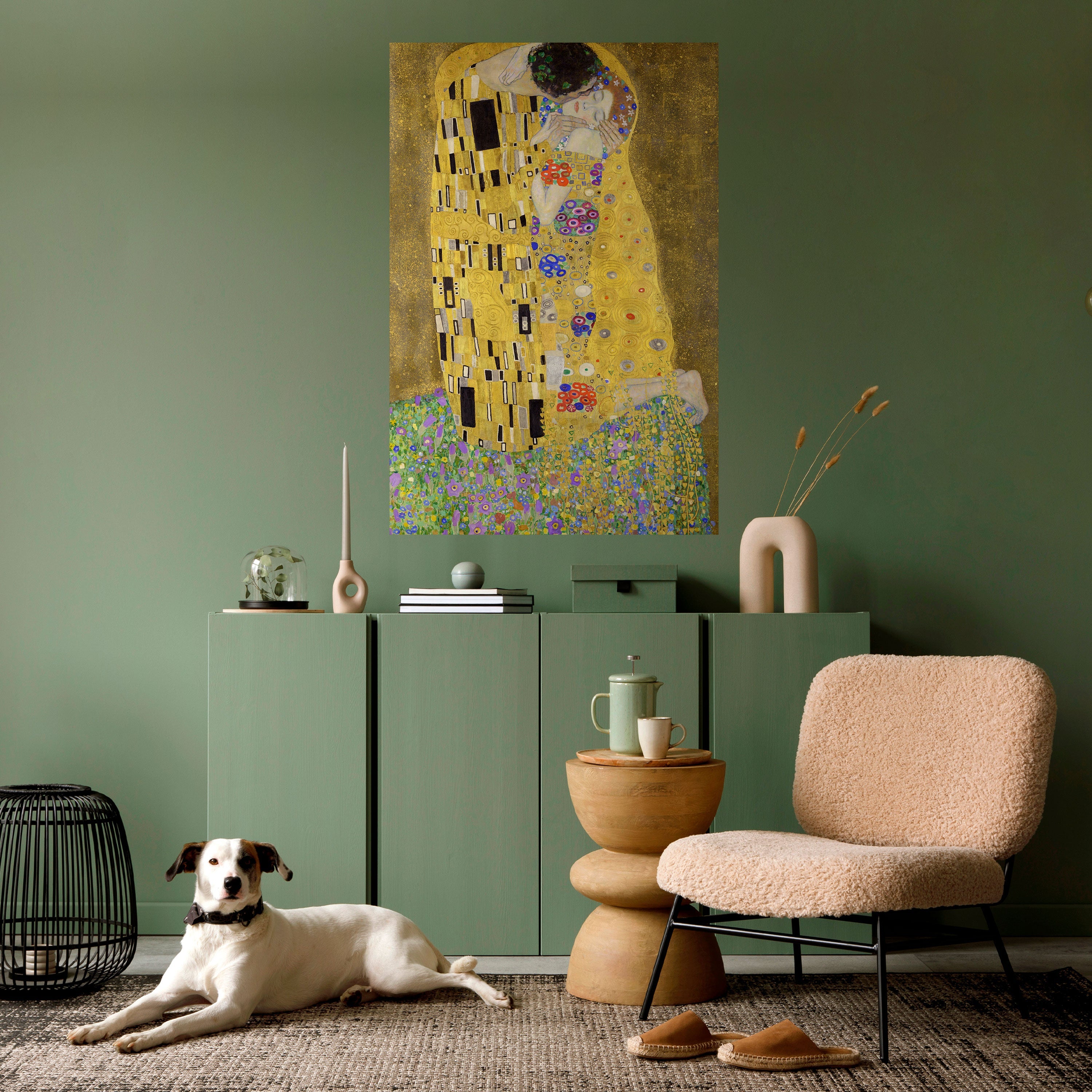 THE KISS Peel and Stick Vertical Poster