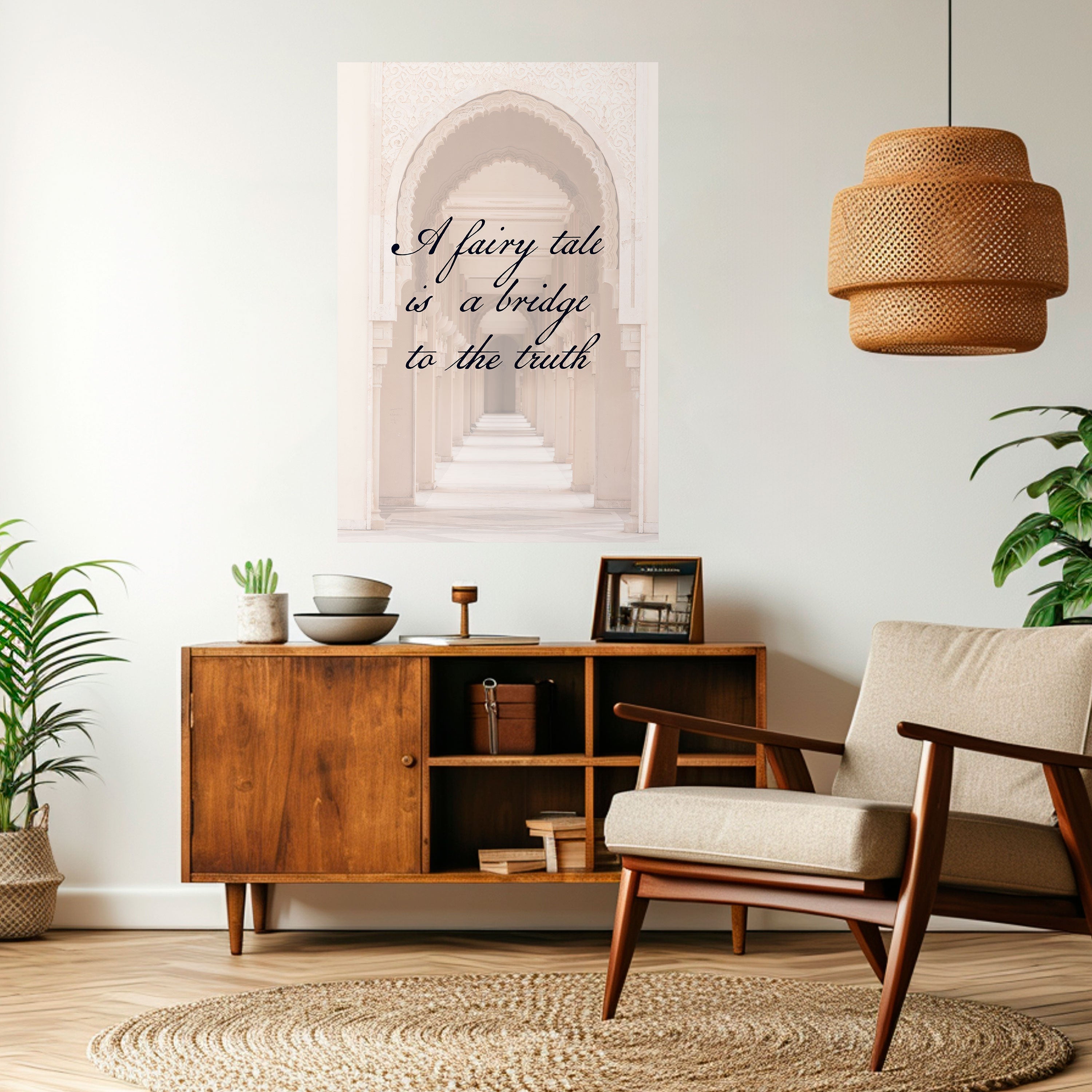 DREAMLIKE PASSAGE Peel and Stick Vertical Poster