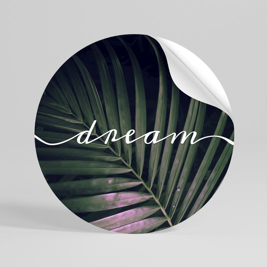 LUSH DREAMSCAPE Peel and Stick Round Sticker