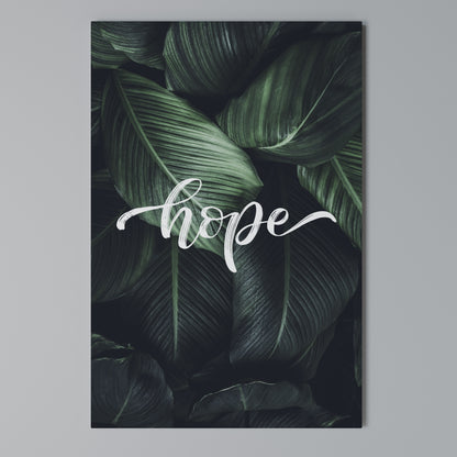 GREEN WHISPERS OF HOPE Κατακόρυφος Πίνακας σε Καμβά