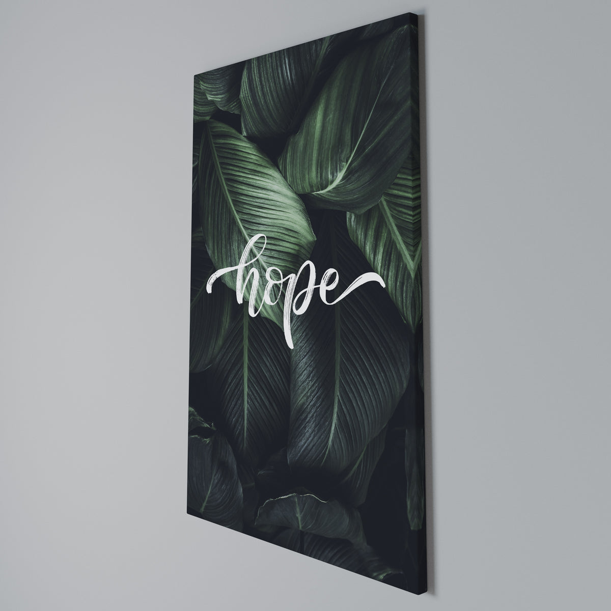 GREEN WHISPERS OF HOPE Κατακόρυφος Πίνακας σε Καμβά