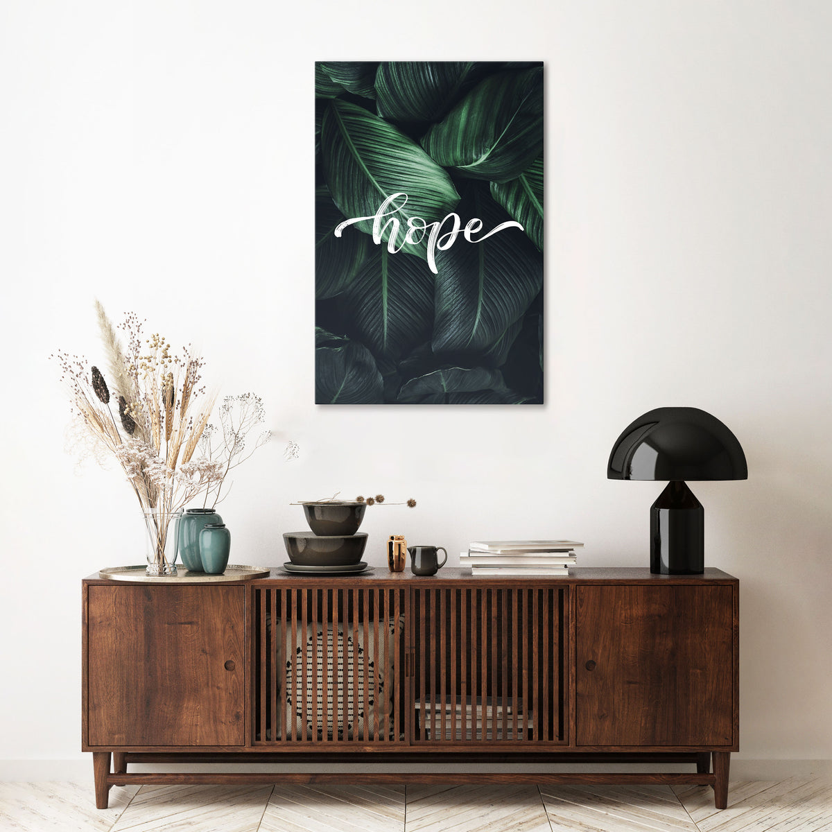 GREEN WHISPERS OF HOPE Κατακόρυφος Πίνακας σε Καμβά