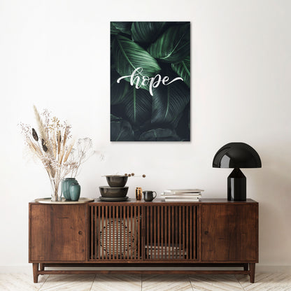 GREEN WHISPERS OF HOPE Κατακόρυφος Πίνακας σε Καμβά