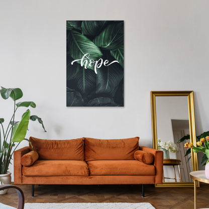 GREEN WHISPERS OF HOPE Κατακόρυφος Πίνακας σε Καμβά