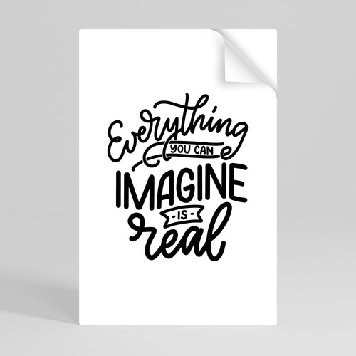 DREAMS BECOME REALITY Αυτοκόλλητη Αφίσα κάθετη