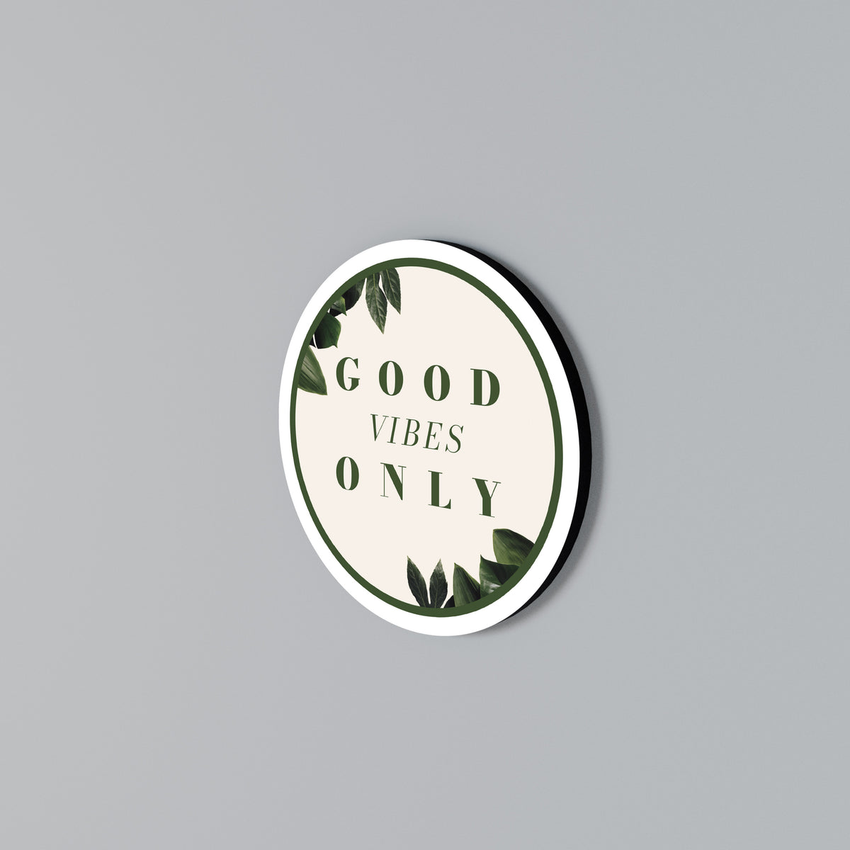 NATURE'S POSITIVE ENERGY Round Wall Art