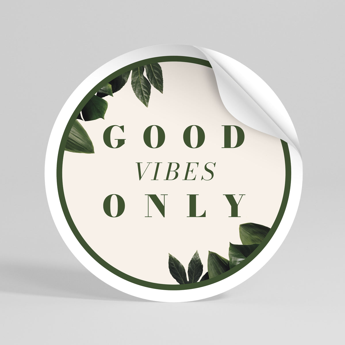 NATURE'S POSITIVE ENERGY Αυτοκόλλητη Αφίσα στρογγυλή
