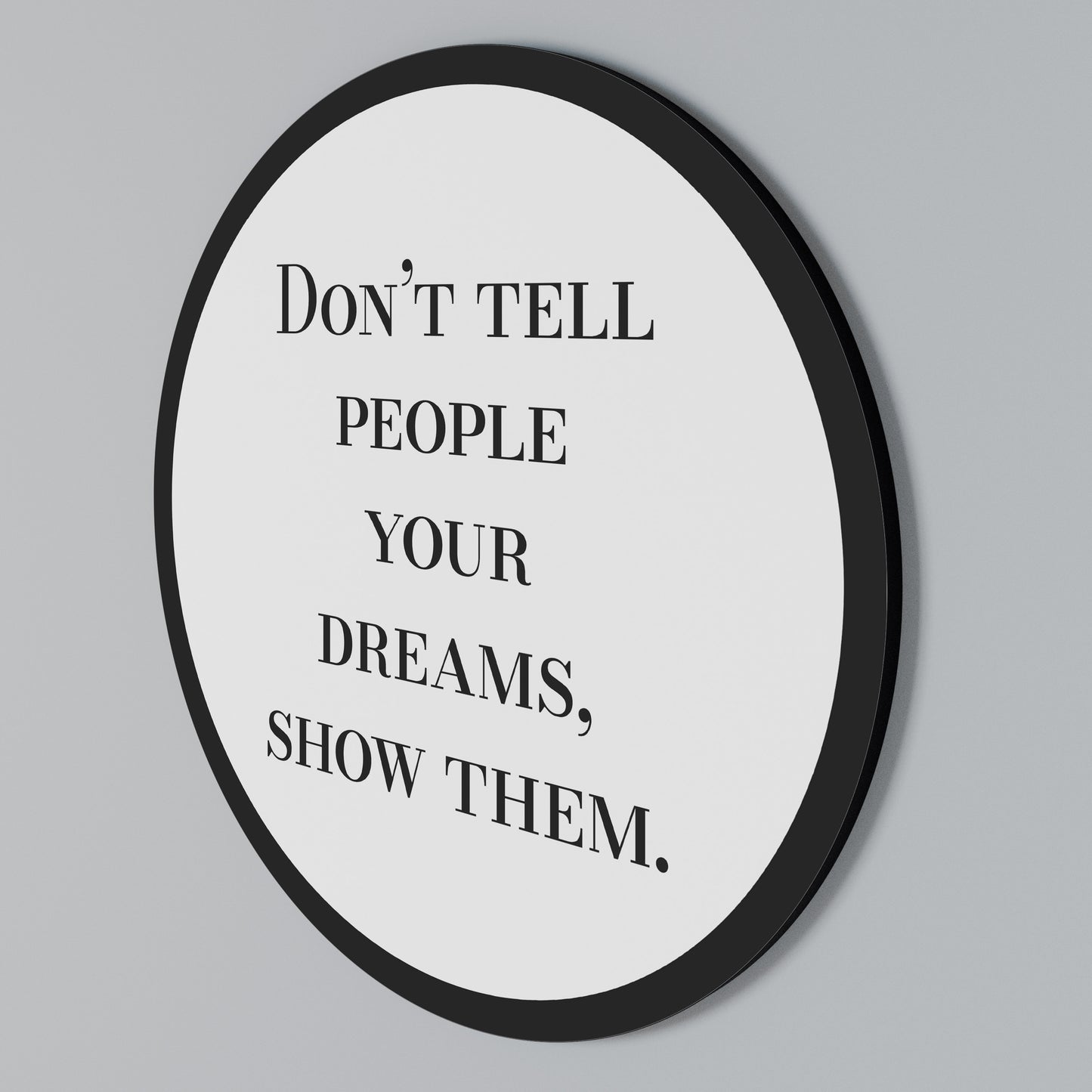 DREAMS IN ACTION Round Wall Art