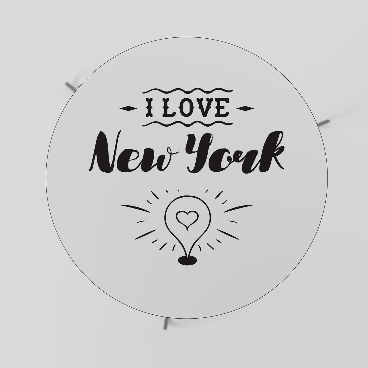 I LOVE NEW YORK Τραπεζάκι σαλονιού
