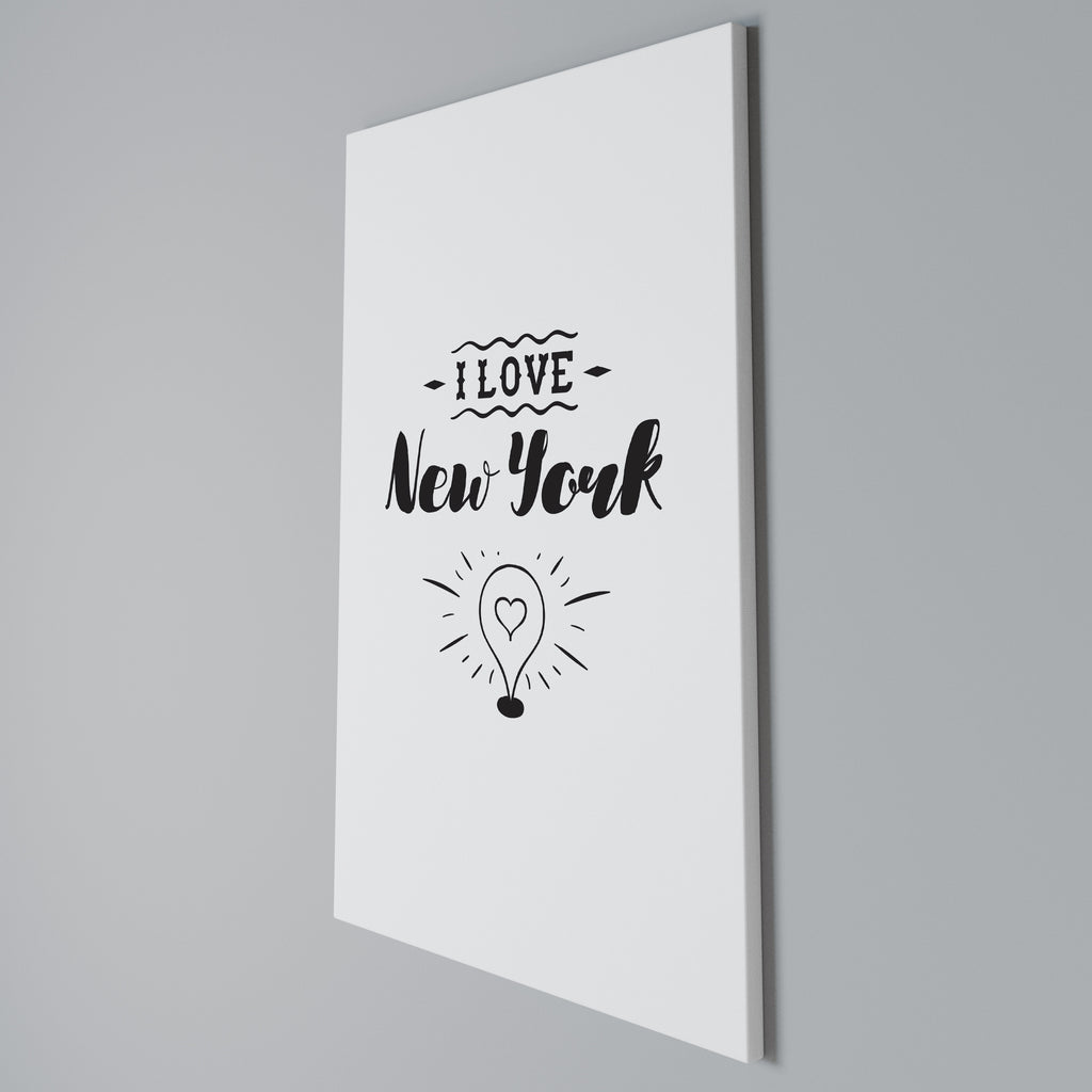 I LOVE NEW YORK Κατακόρυφος Πίνακας σε Καμβά