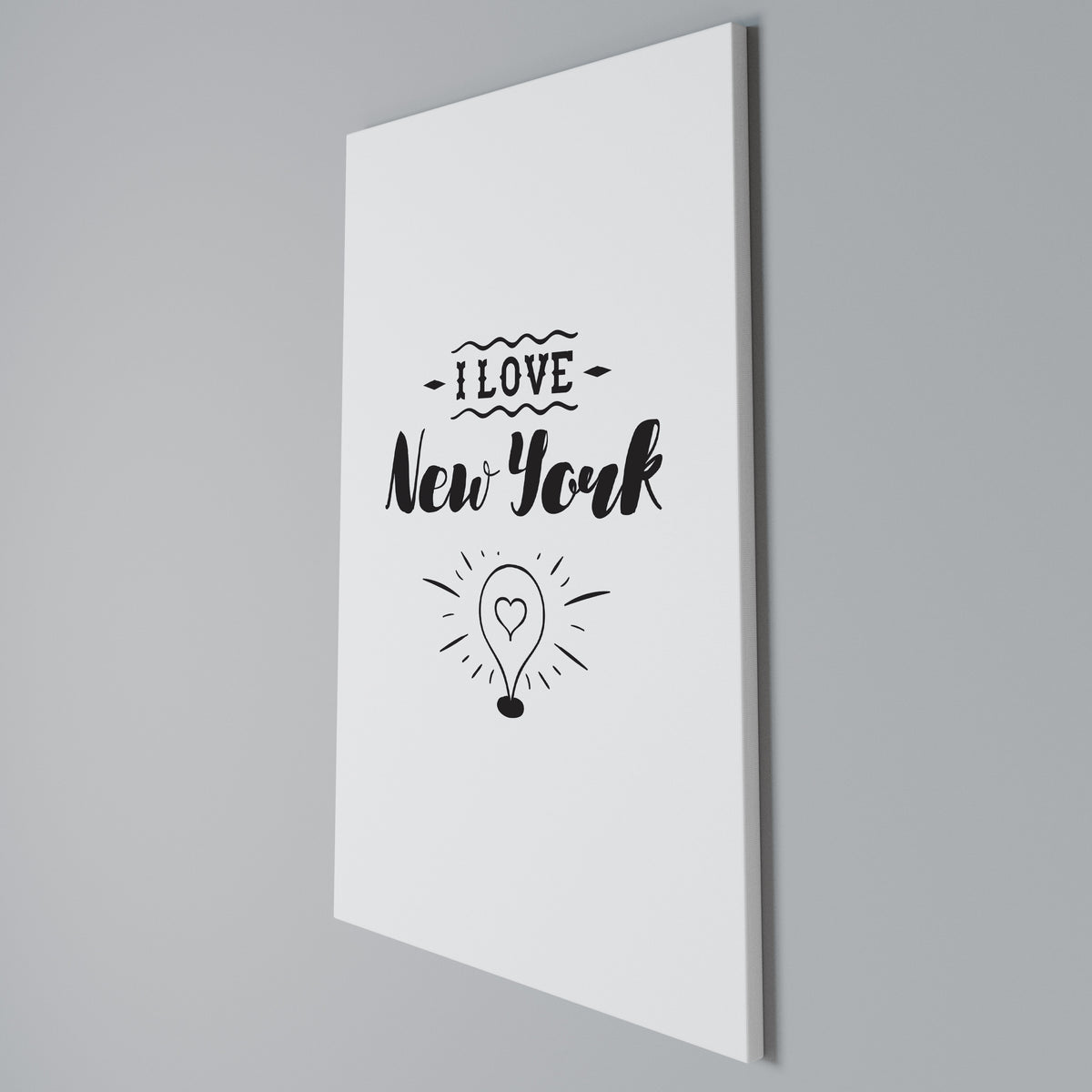 I LOVE NEW YORK Κατακόρυφος Πίνακας σε Καμβά