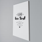 I LOVE NEW YORK Κατακόρυφος Πίνακας σε Καμβά