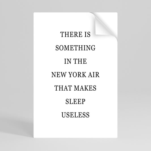 NEW YORK NIGHTS UNREST Αυτοκόλλητη Αφίσα κάθετη