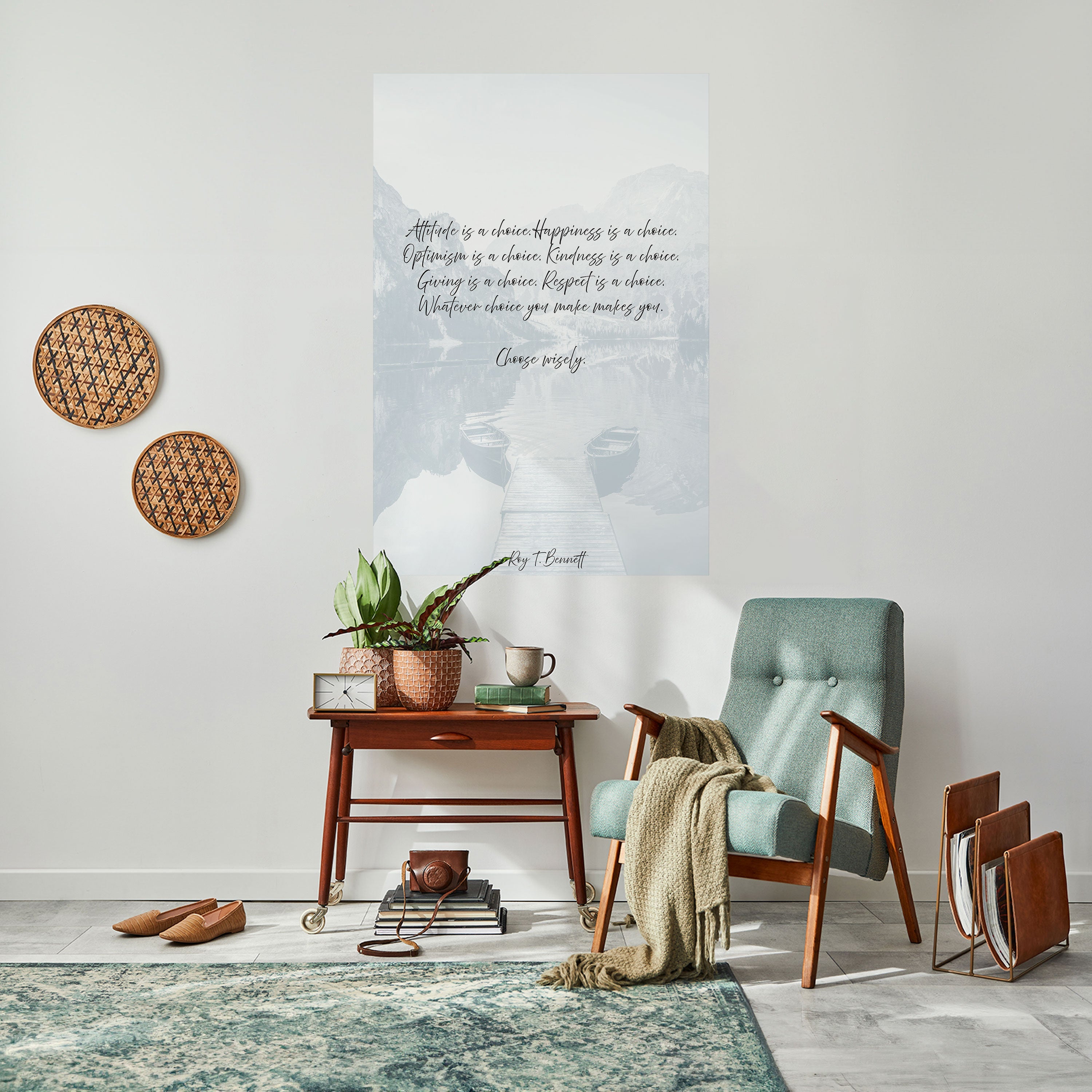 CHOICES IN REFLECTION Peel and Stick Vertical Poster