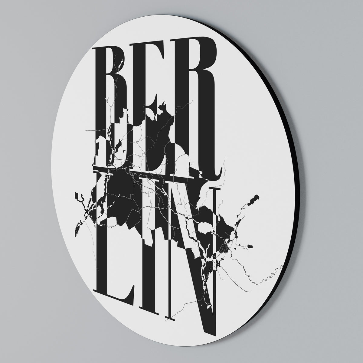 BOLD HORIZONS OF BERLIN Round Wall Art