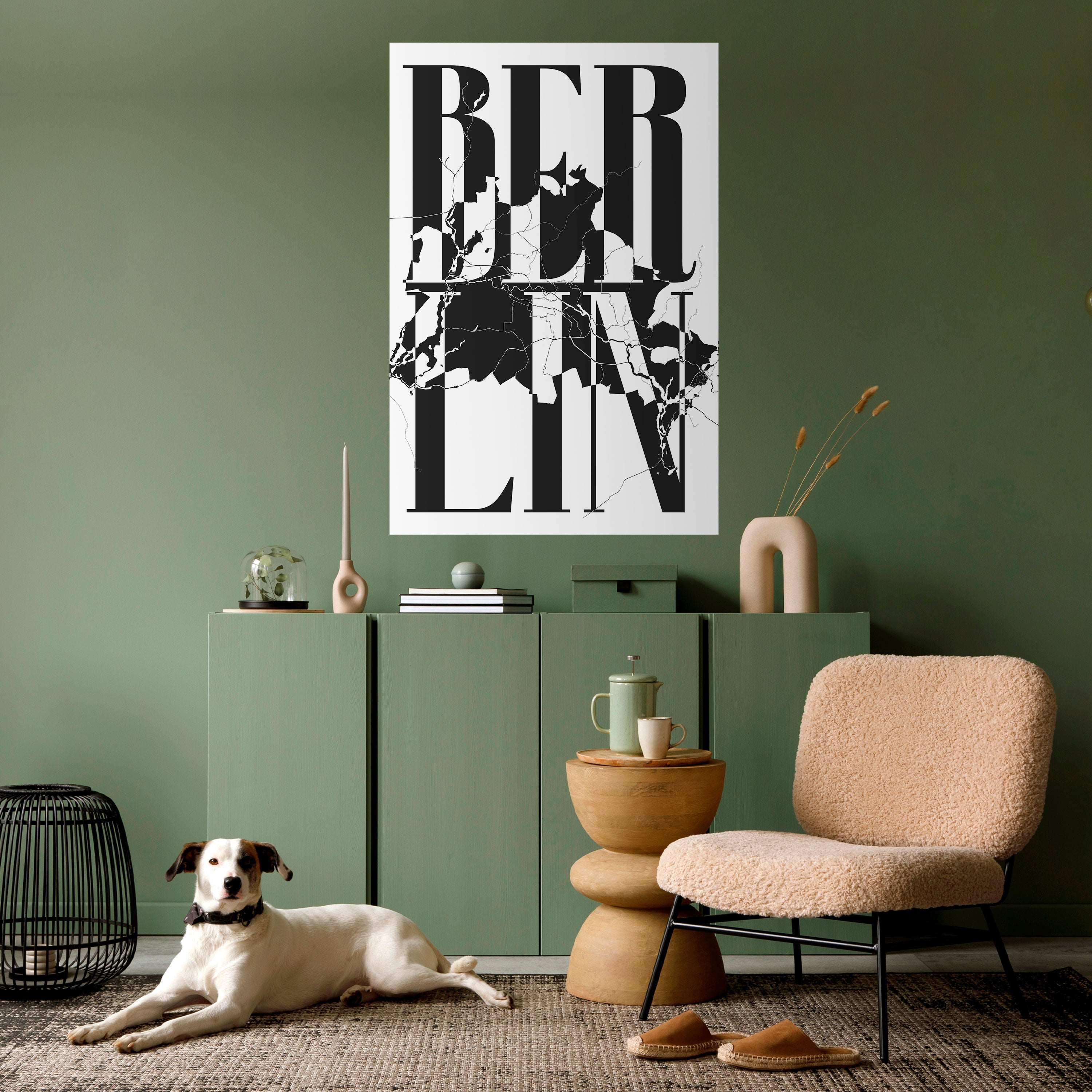 BOLD HORIZONS OF BERLIN Peel and Stick Vertical Poster