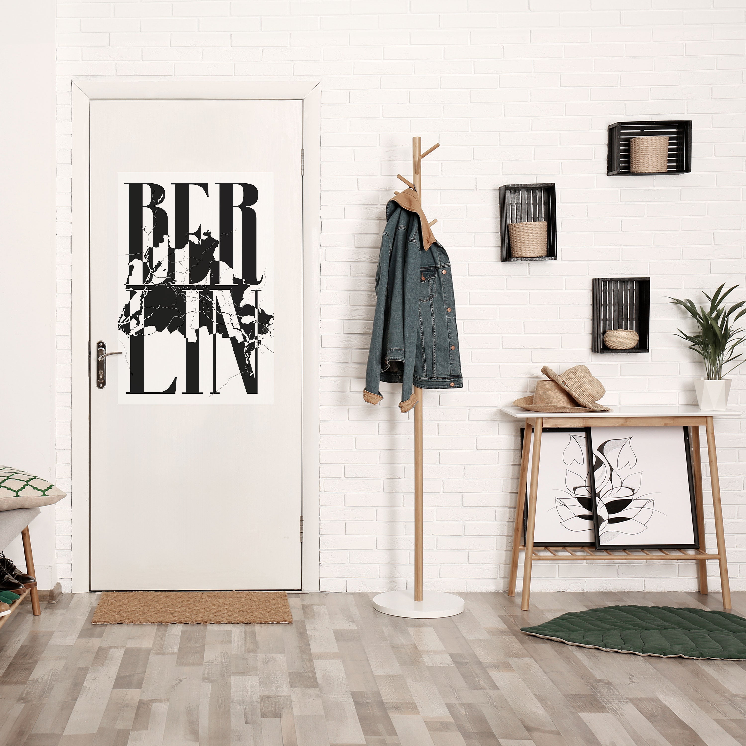 BOLD HORIZONS OF BERLIN Peel and Stick Vertical Poster