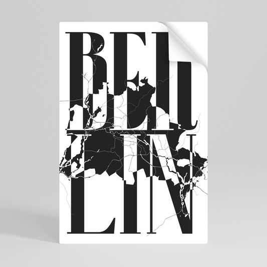 BOLD HORIZONS OF BERLIN Αυτοκόλλητη Αφίσα κάθετη