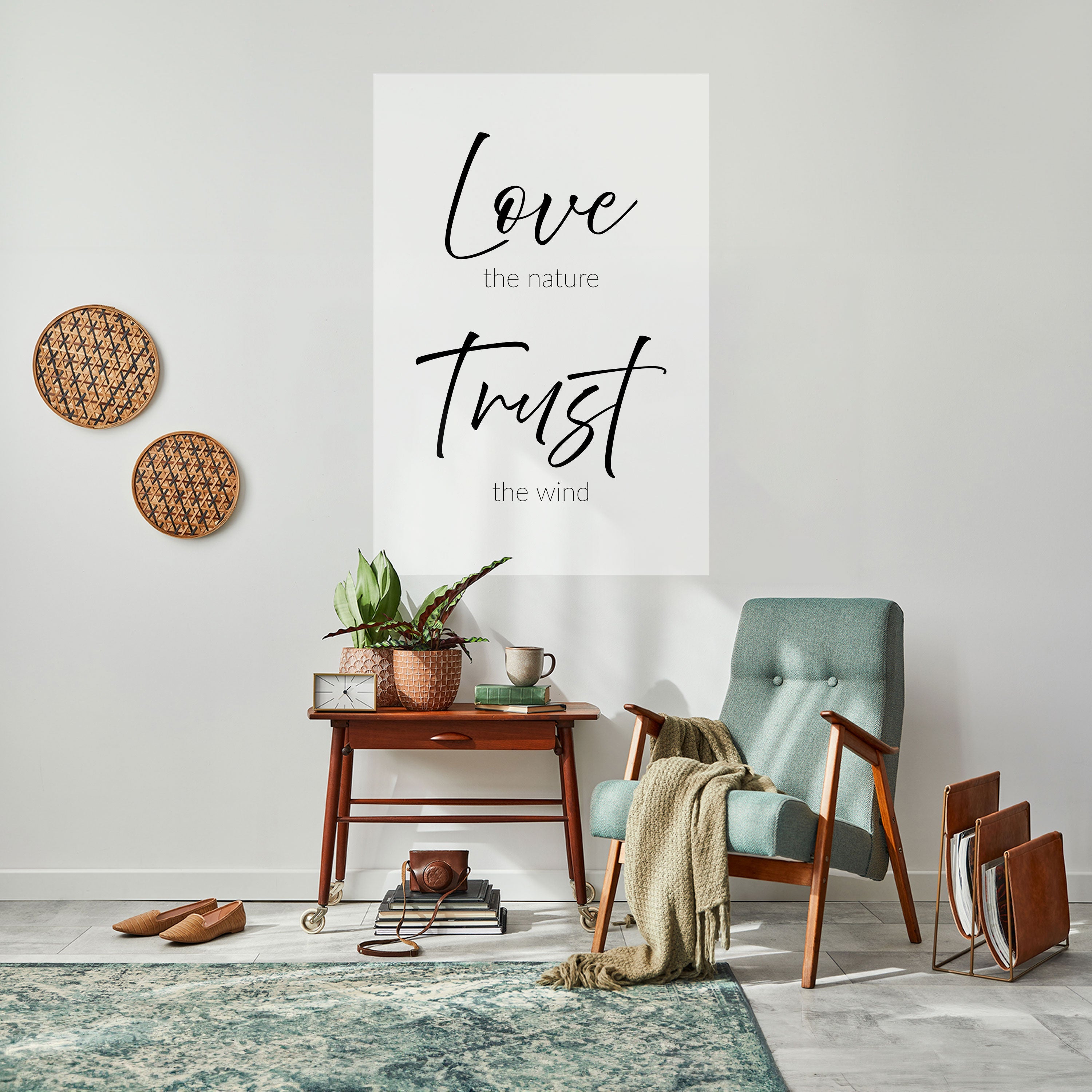 BREEZY BELIEFS Peel and Stick Vertical Poster