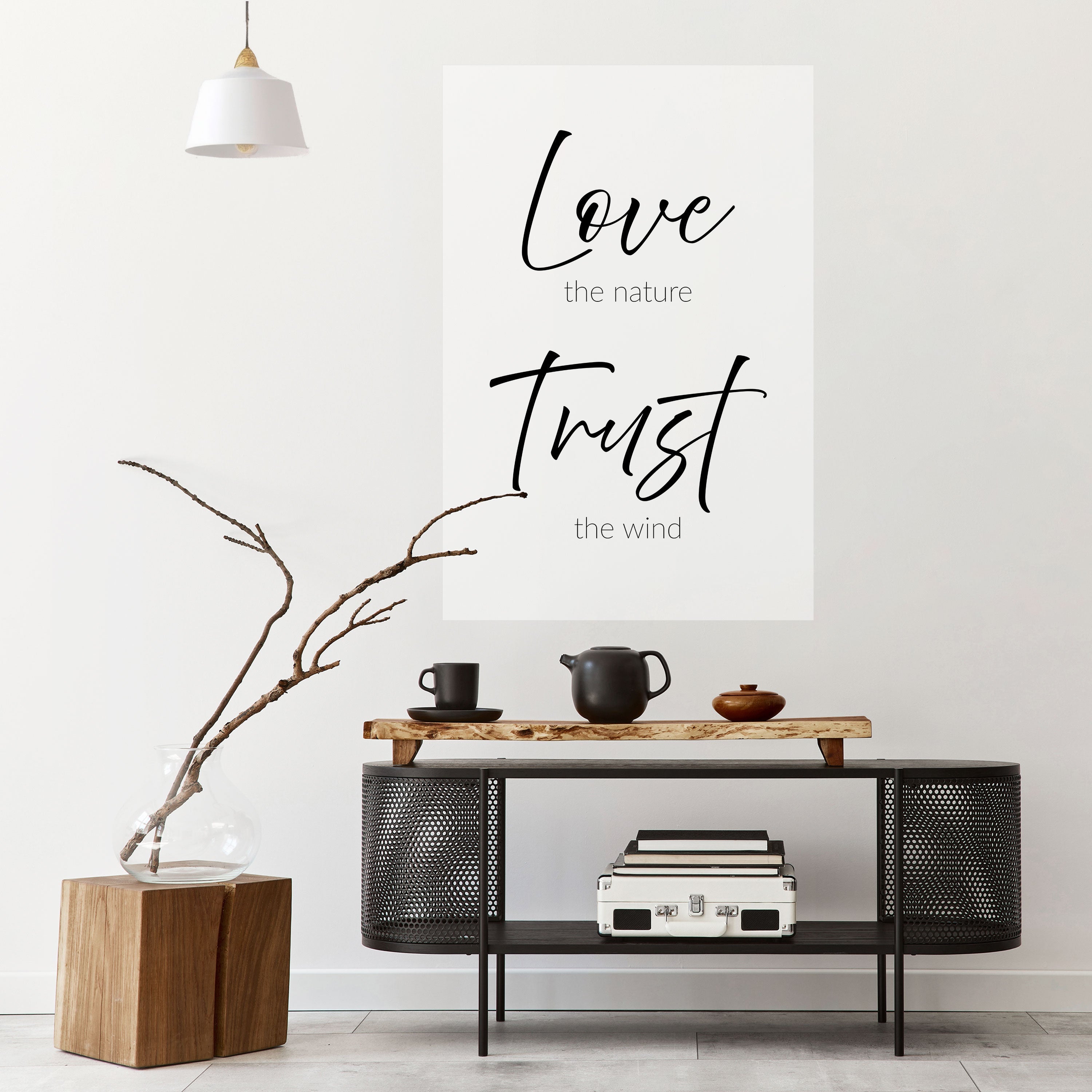 BREEZY BELIEFS Peel and Stick Vertical Poster