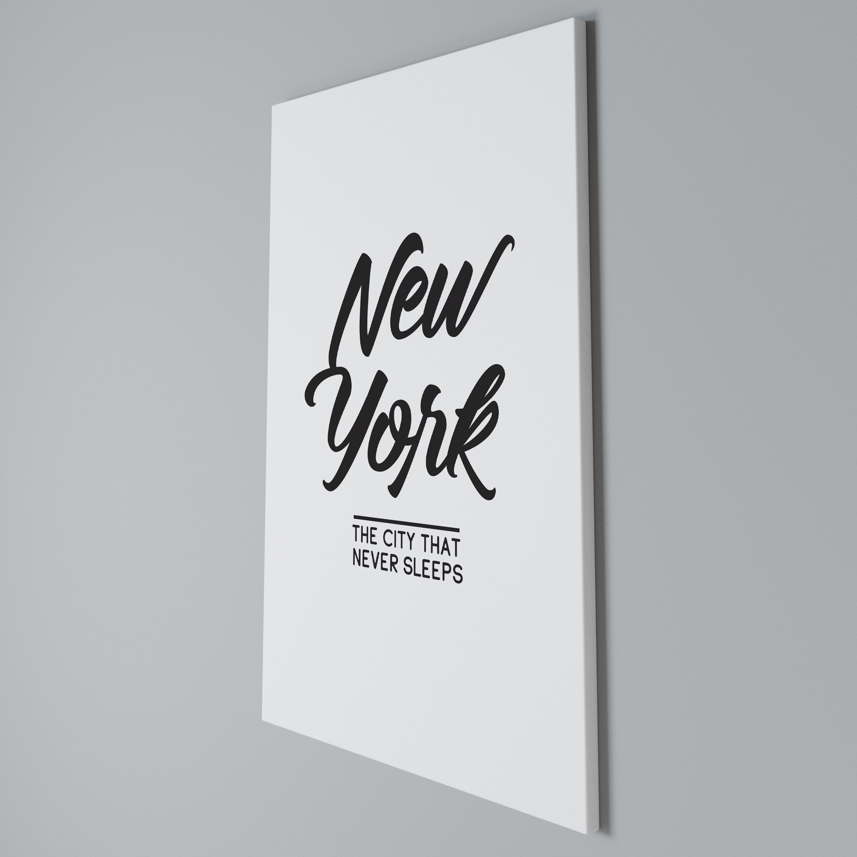 AWAKE IN NYC Κατακόρυφος Πίνακας σε Καμβά