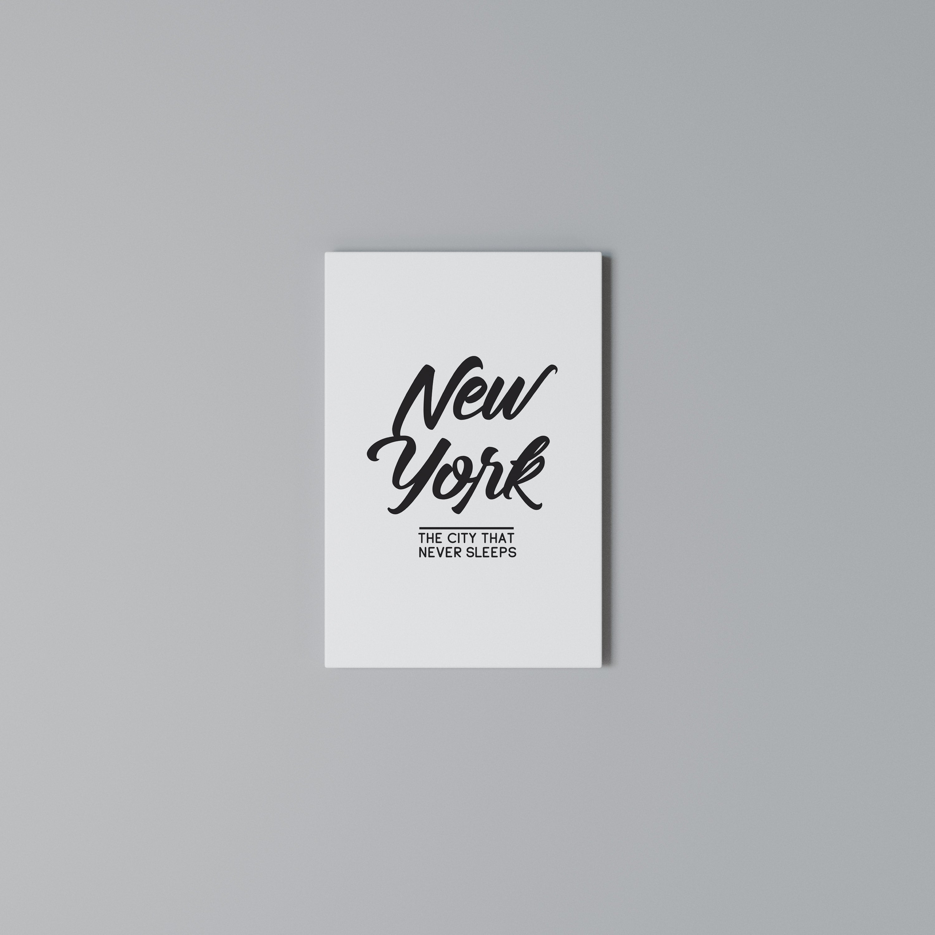 AWAKE IN NYC Κατακόρυφος Πίνακας σε Καμβά