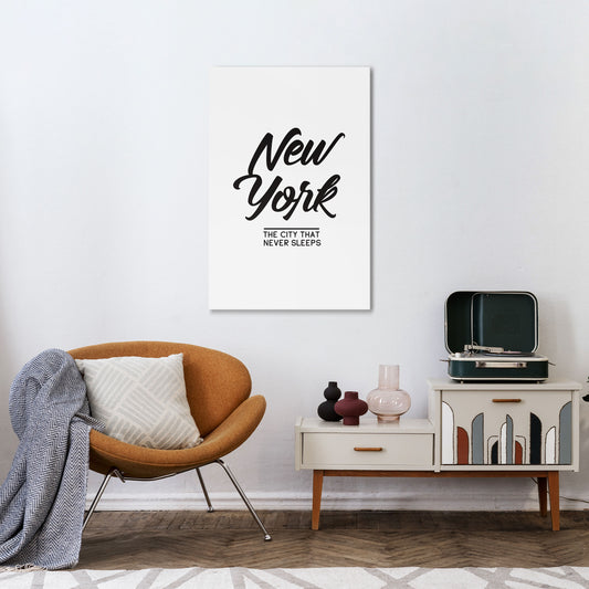AWAKE IN NYC Vertical Canvas Print