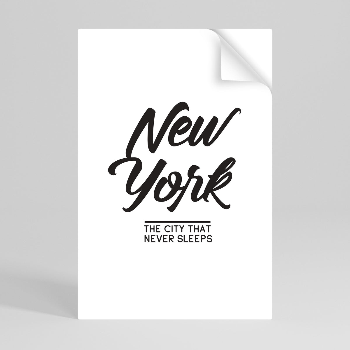 AWAKE IN NYC Αυτοκόλλητη Αφίσα κάθετη