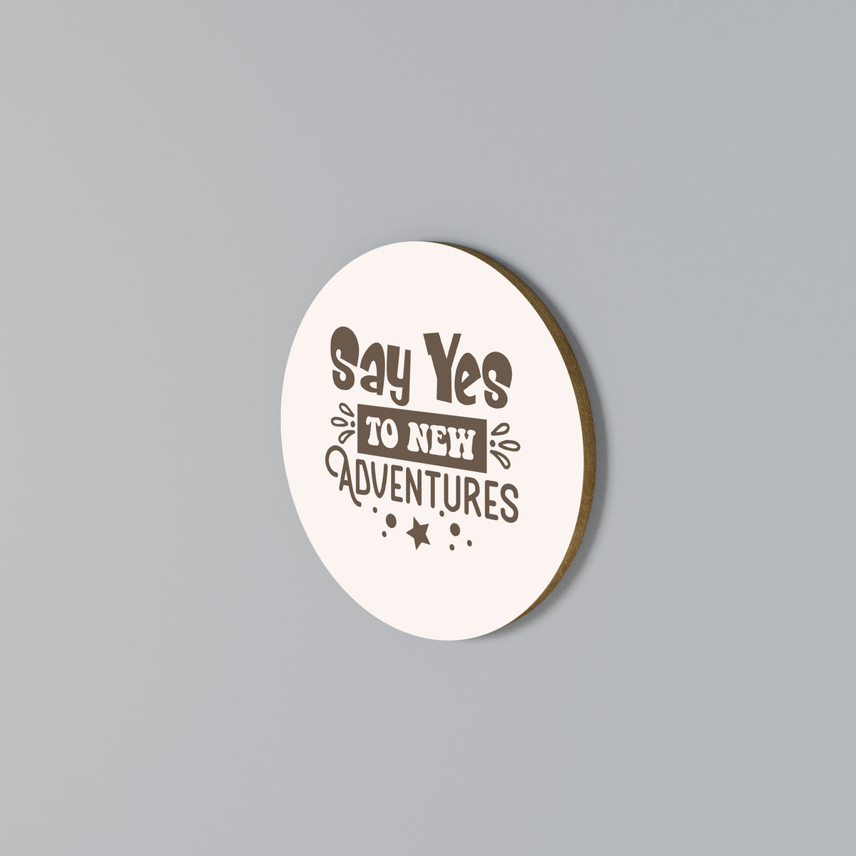 ADVENTURE AWAITS YOU Round Wall Art