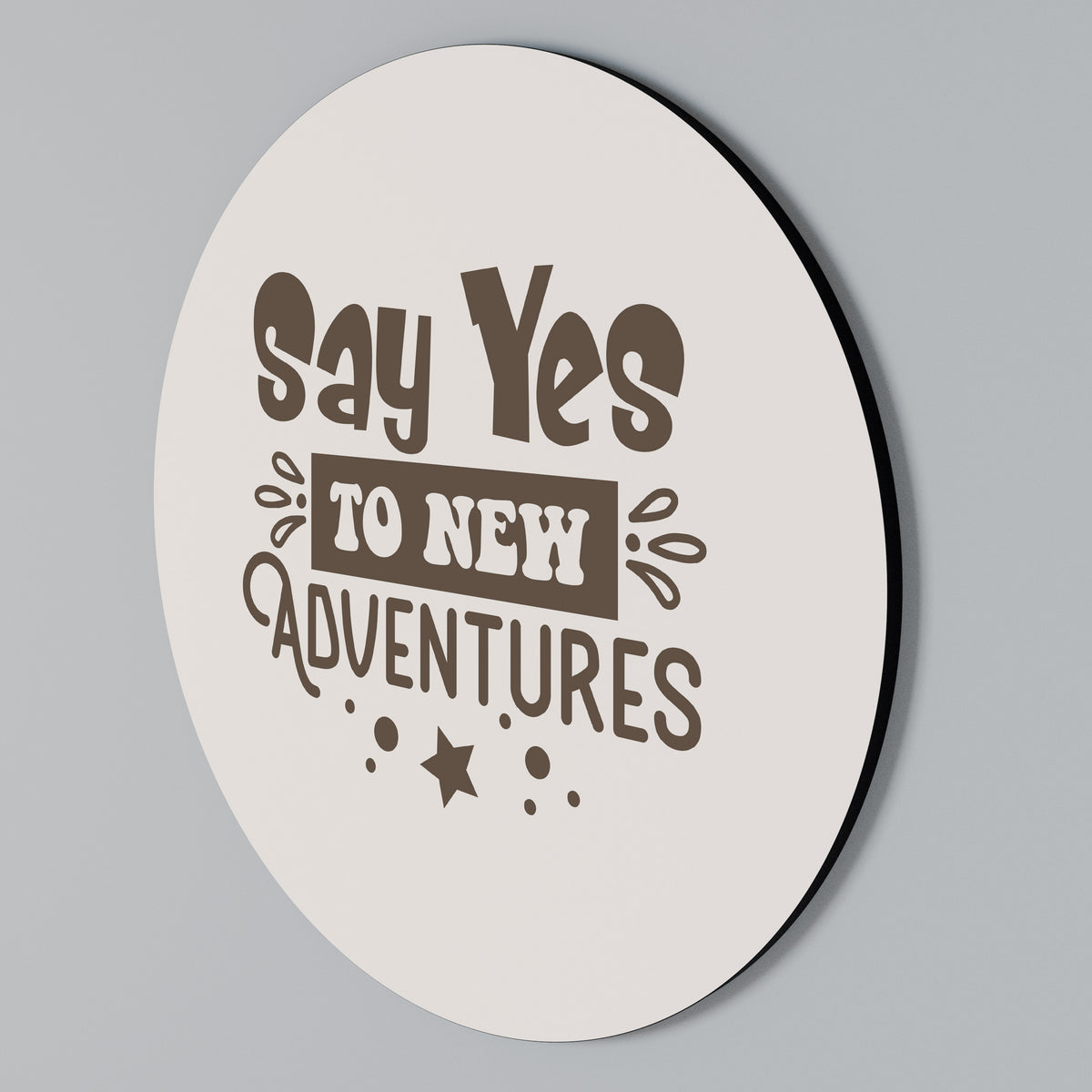 ADVENTURE AWAITS YOU Round Wall Art