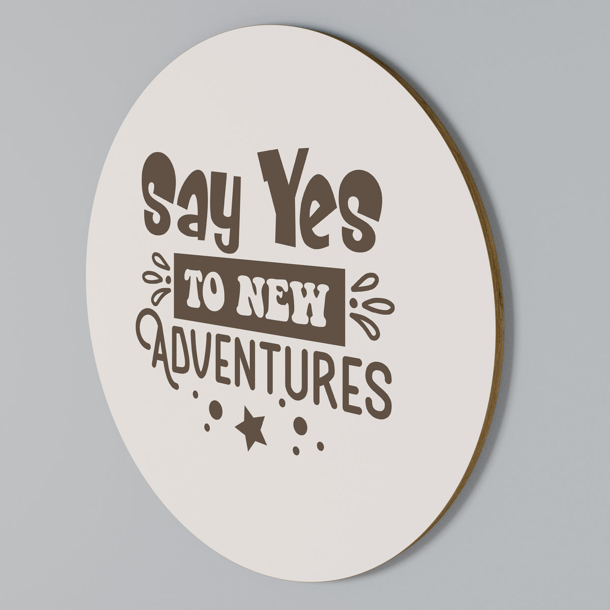 ADVENTURE AWAITS YOU Round Wall Art